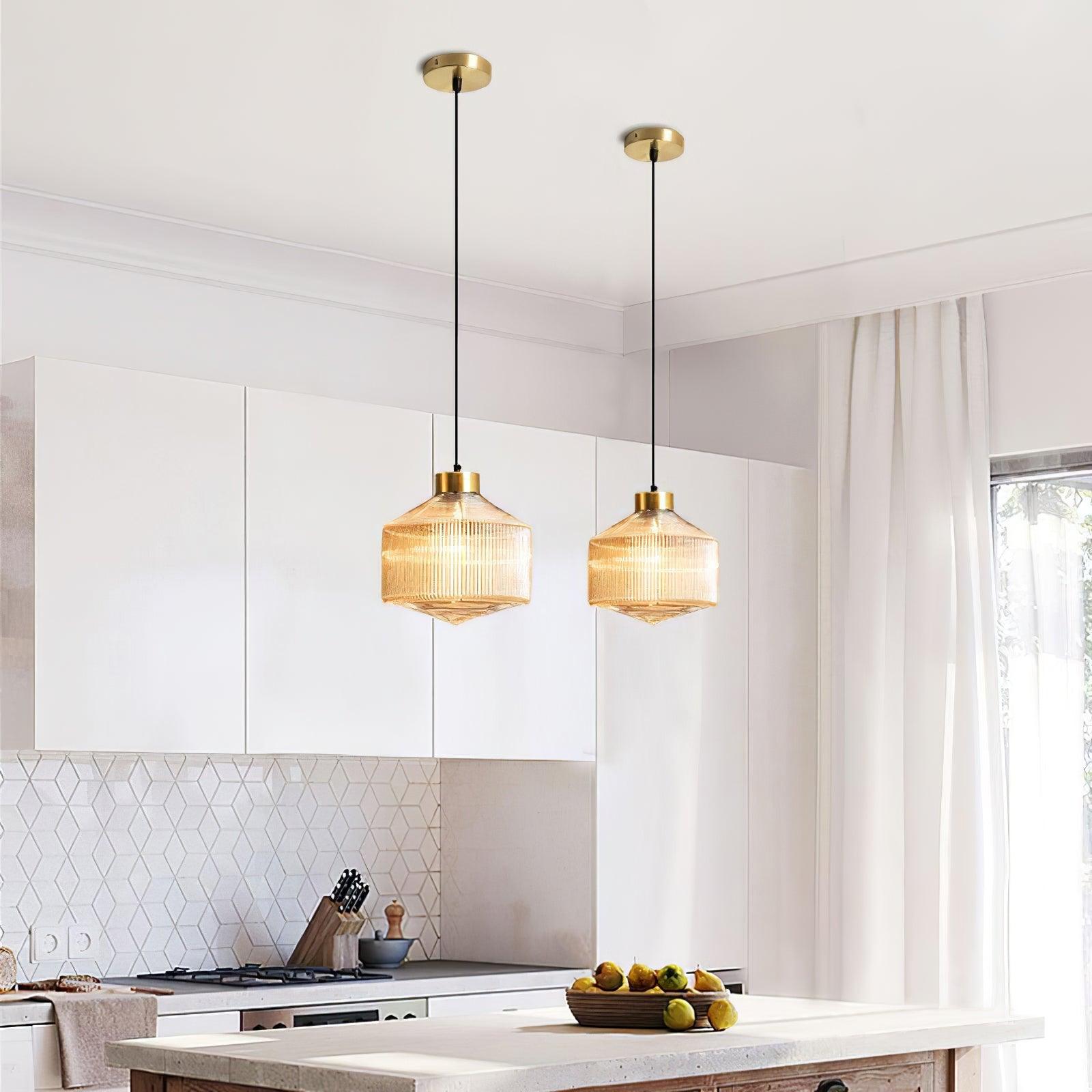 Velorarn Glass Artistic Pendant Light-Neutral Decor
