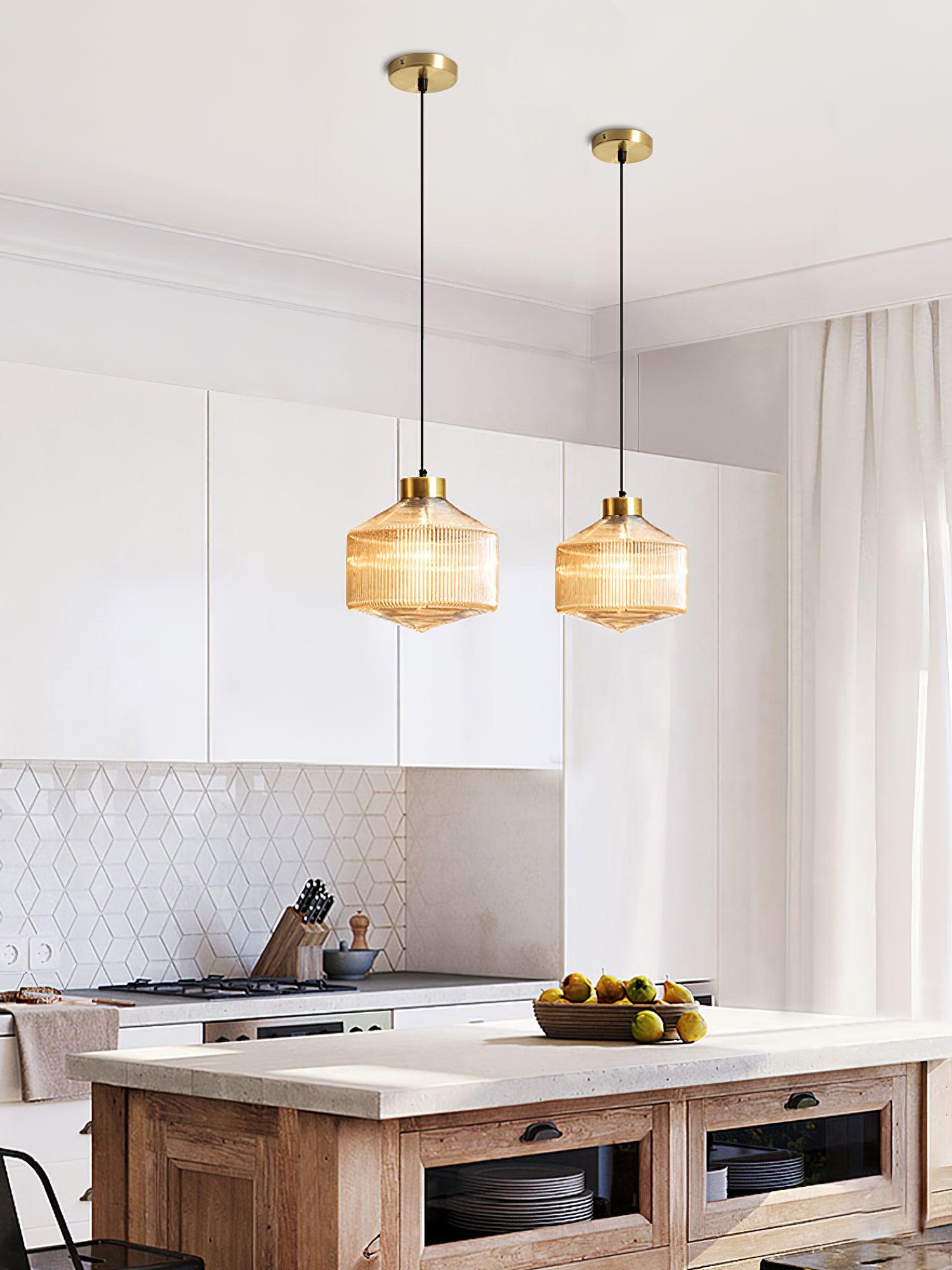 Velorarn Glass Artistic Pendant Light-Neutral Decor