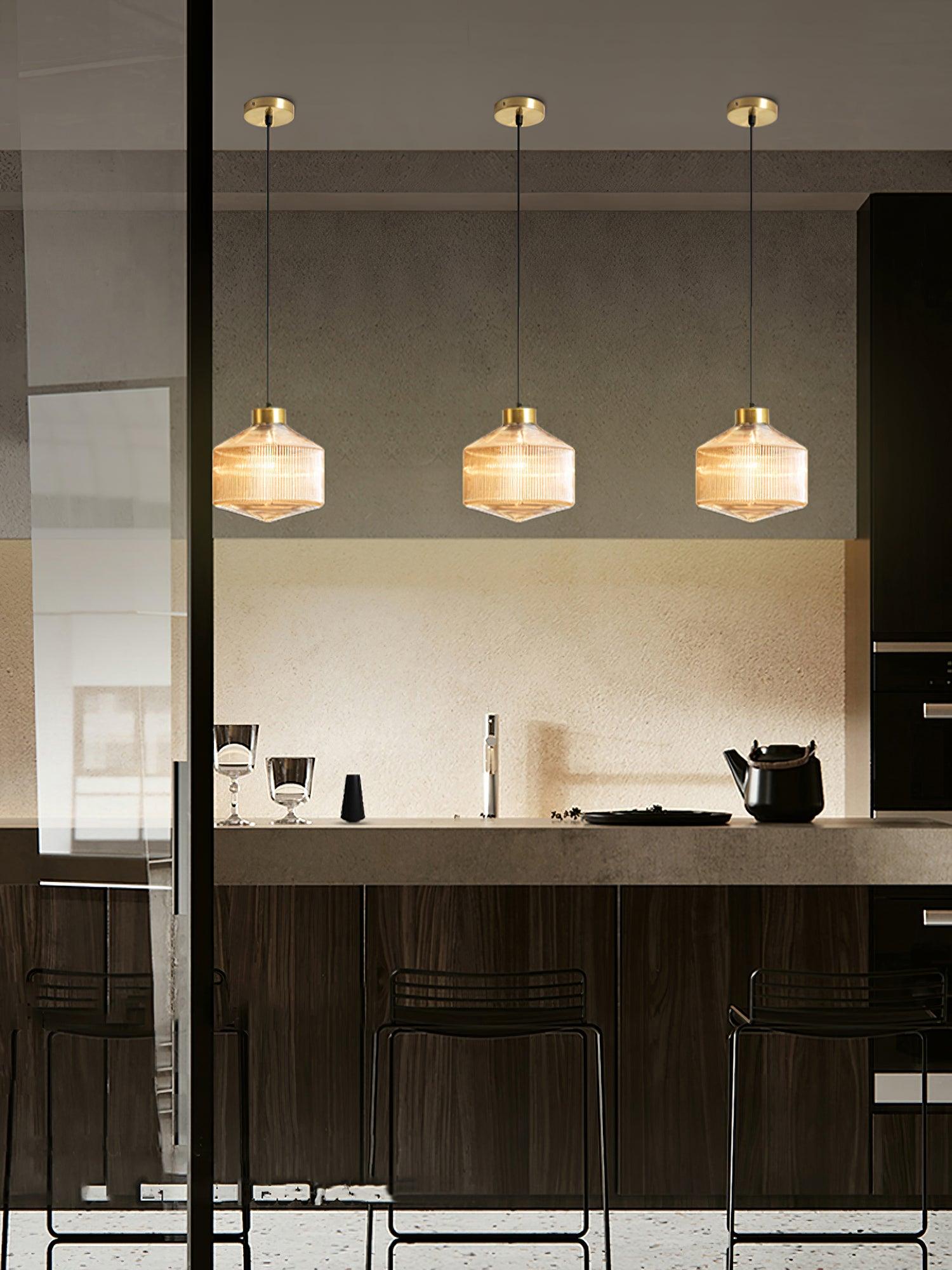 Velorarn Glass Artistic Pendant Light-Neutral Decor