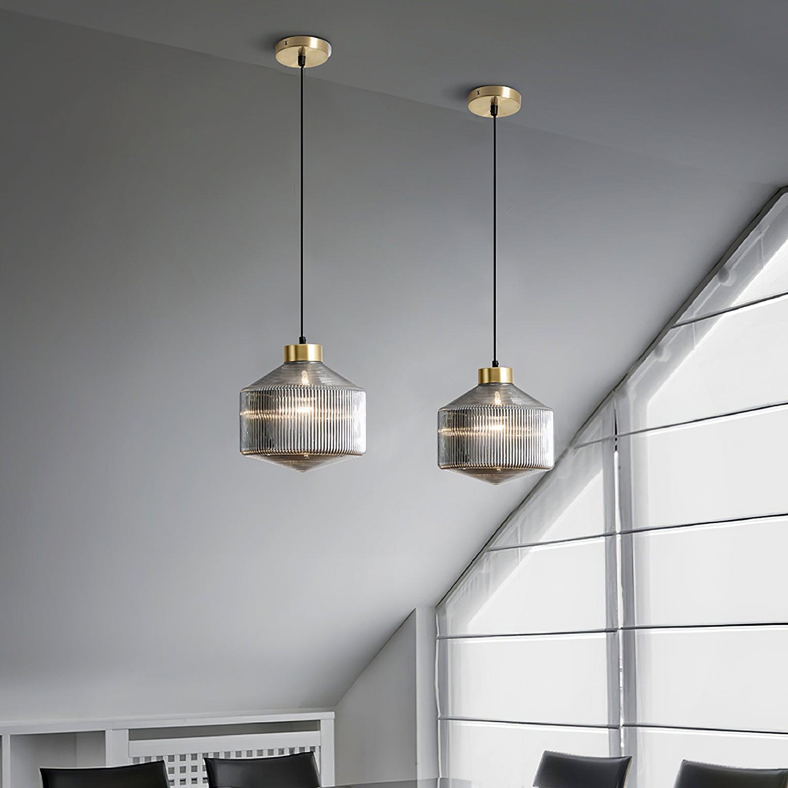 Velorarn Glass Artistic Pendant Light-Neutral Decor