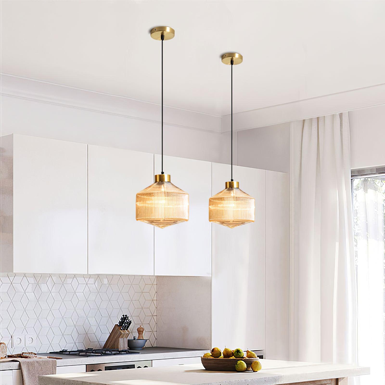 Velorarn Glass Artistic Pendant Light-Neutral Decor