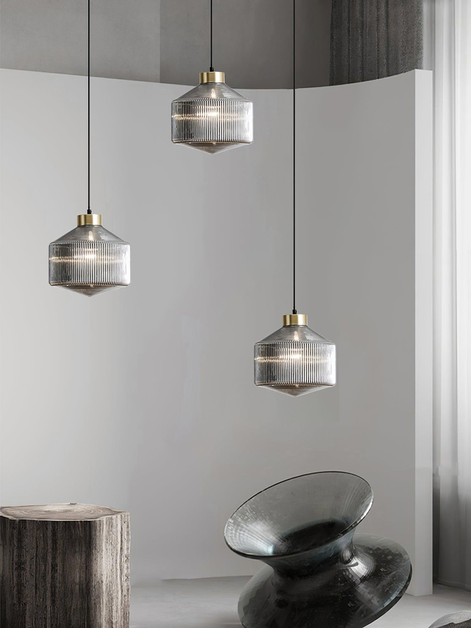 Velorarn Glass Artistic Pendant Light-Neutral Decor