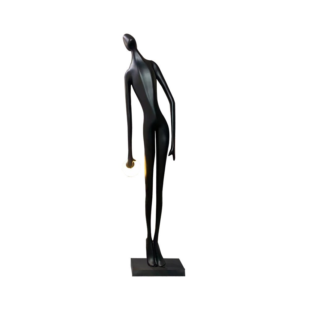 Zolirion Abstract Black Floor Lamp-Neutral Decor