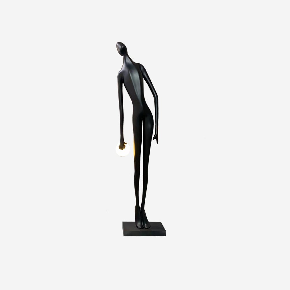 Zolirion Abstract Black Floor Lamp-Neutral Decor