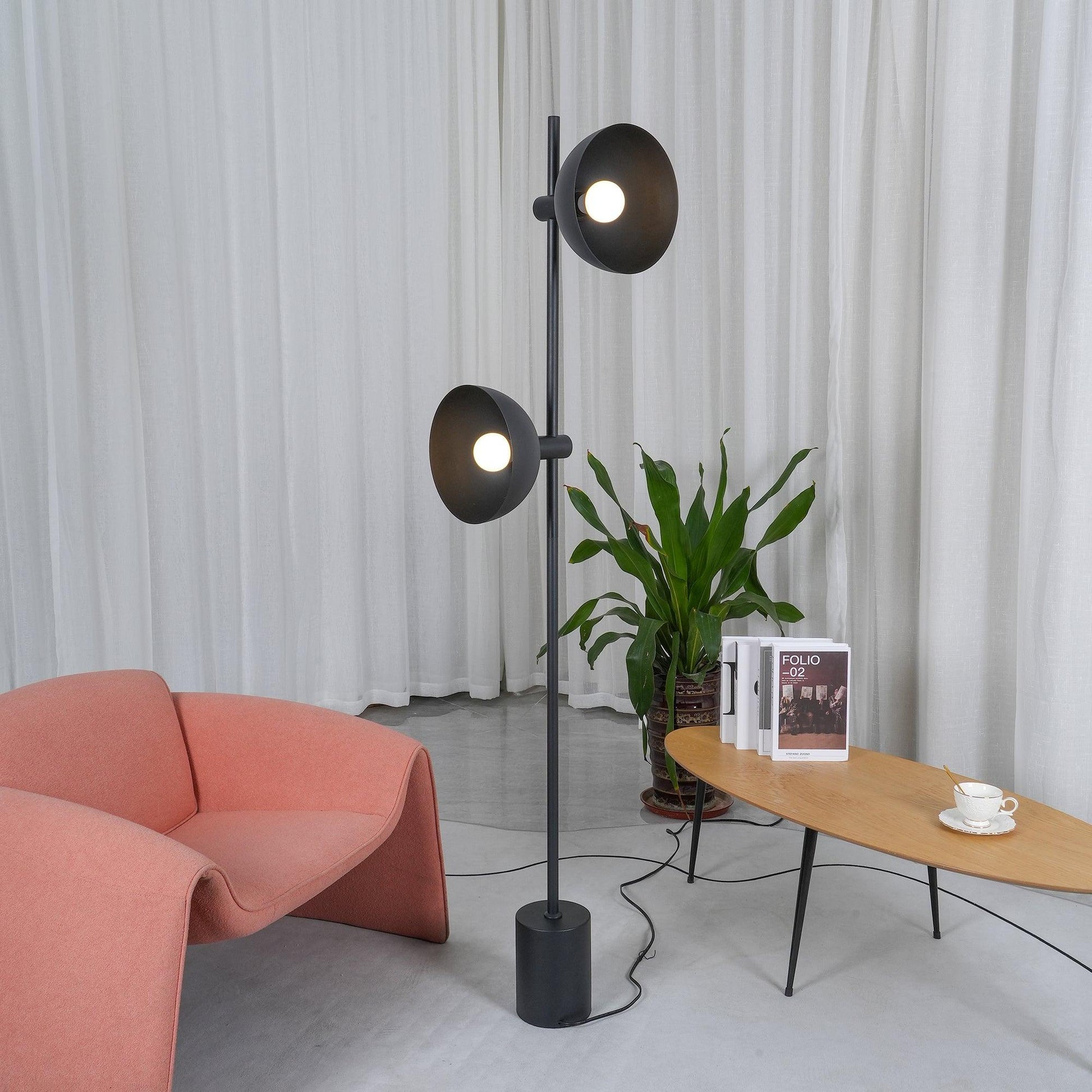 Lumase Glass Minimalist Floor Lamp-Neutral Decor