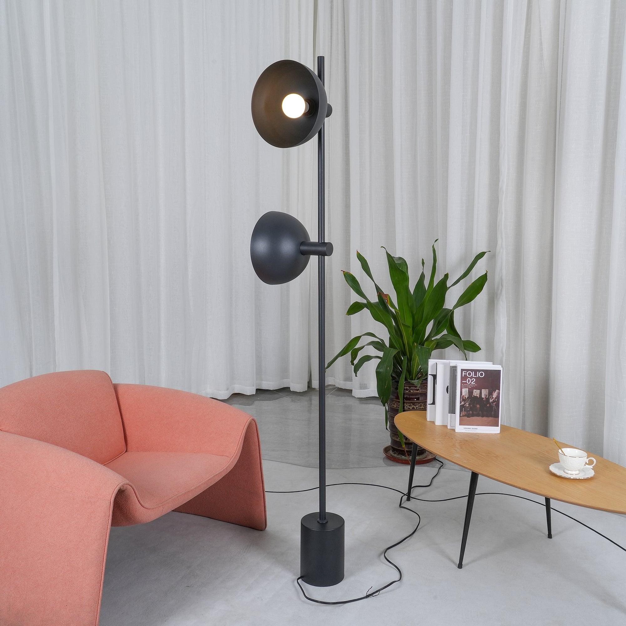 Lumase Glass Minimalist Floor Lamp-Neutral Decor