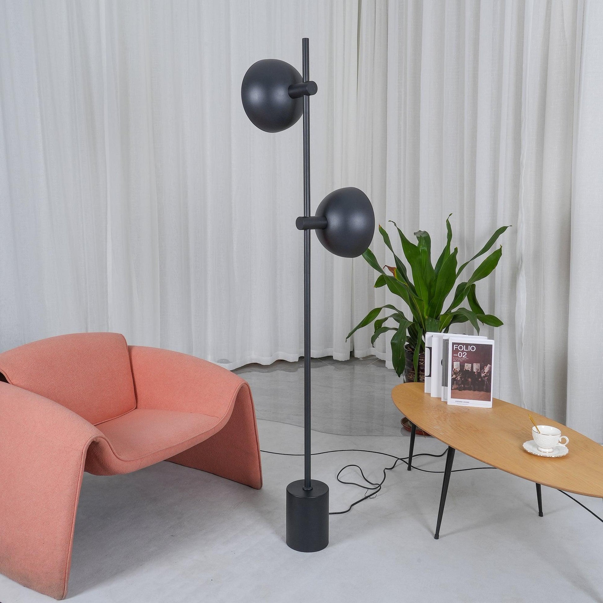Lumase Glass Minimalist Floor Lamp-Neutral Decor