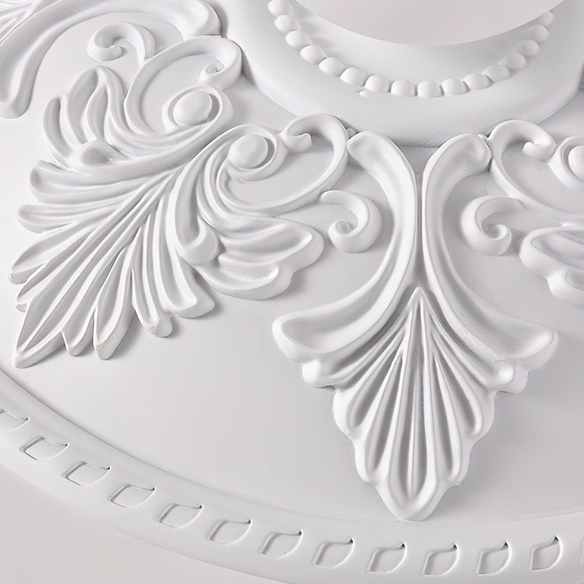 Ceiling Light Resin Canopy Glass Globe Classic Ornate