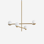 Fayno White Globe Chandelier