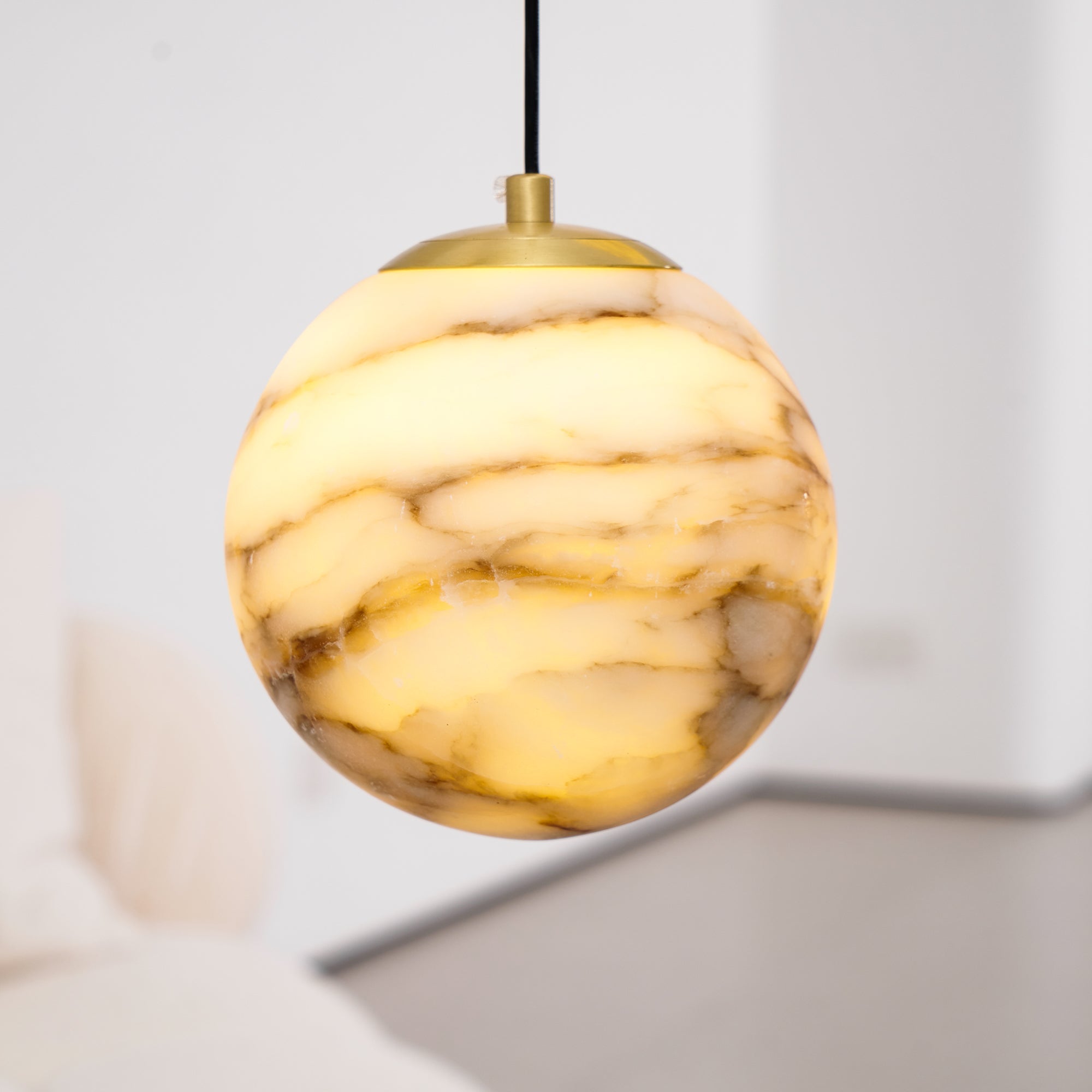 Sultana Chandelier Alabaster Cluster Orb Cascade