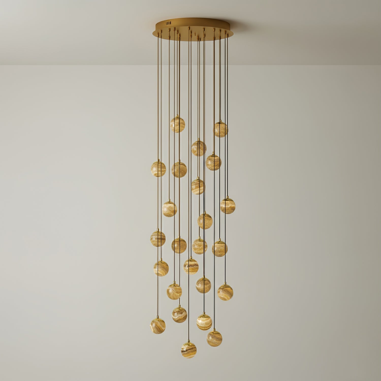 Sultana Alabaster Cluster Chandelier-Neutral Decor