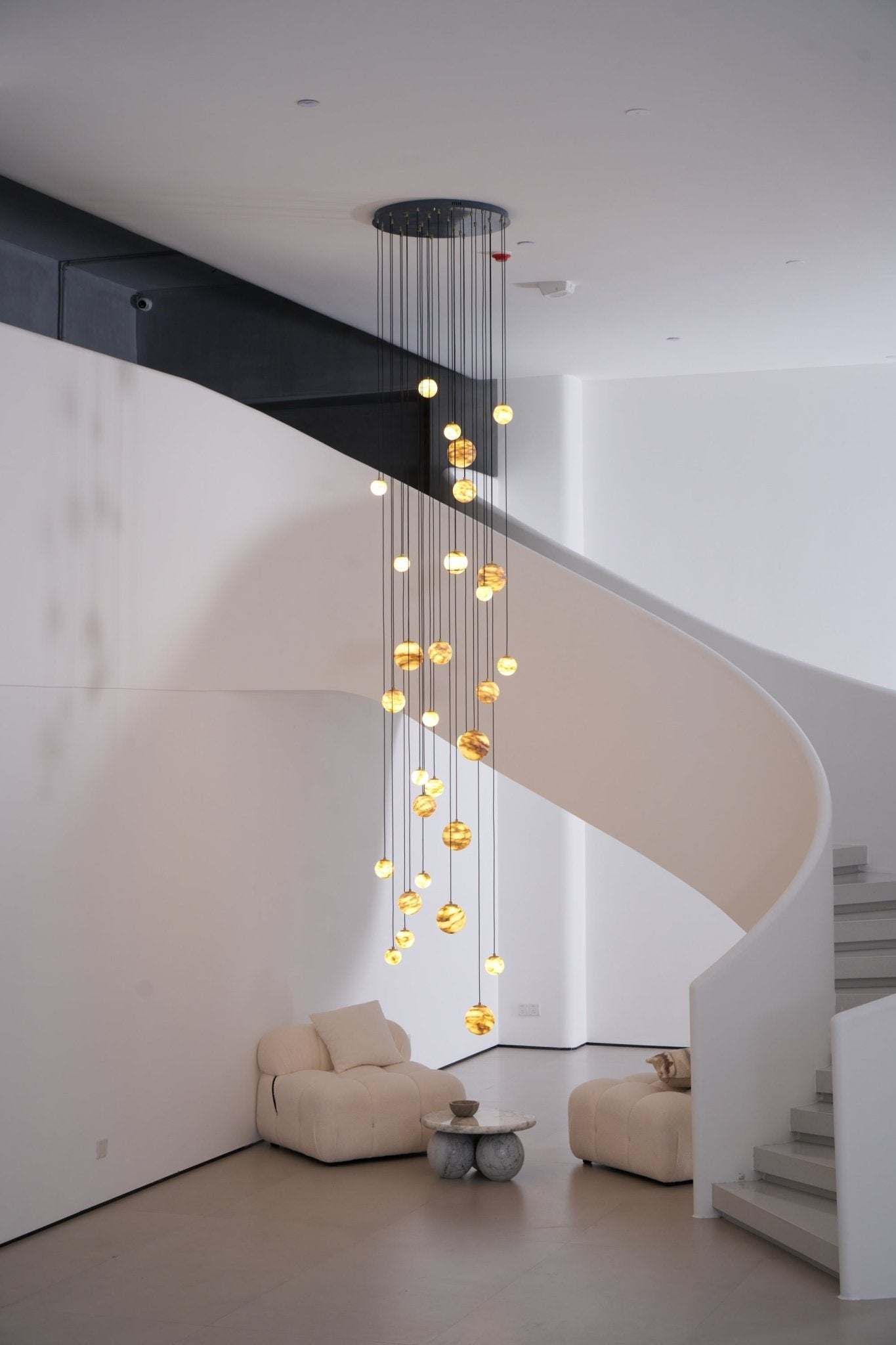 Sultana Alabaster Cluster Chandelier-Neutral Decor