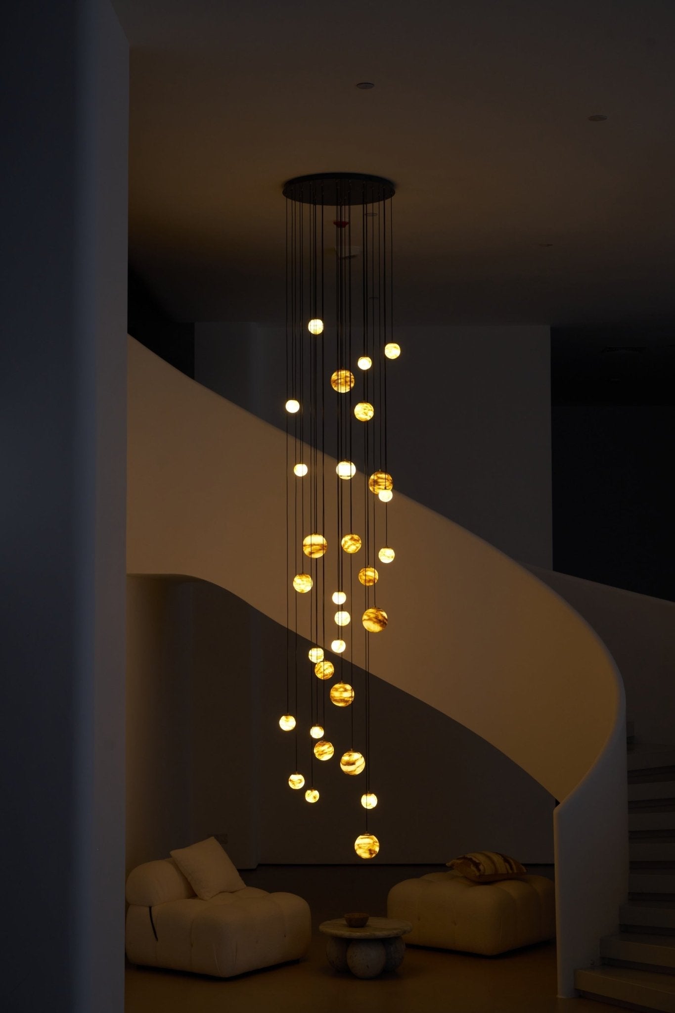 Sultana Alabaster Cluster Chandelier-Neutral Decor