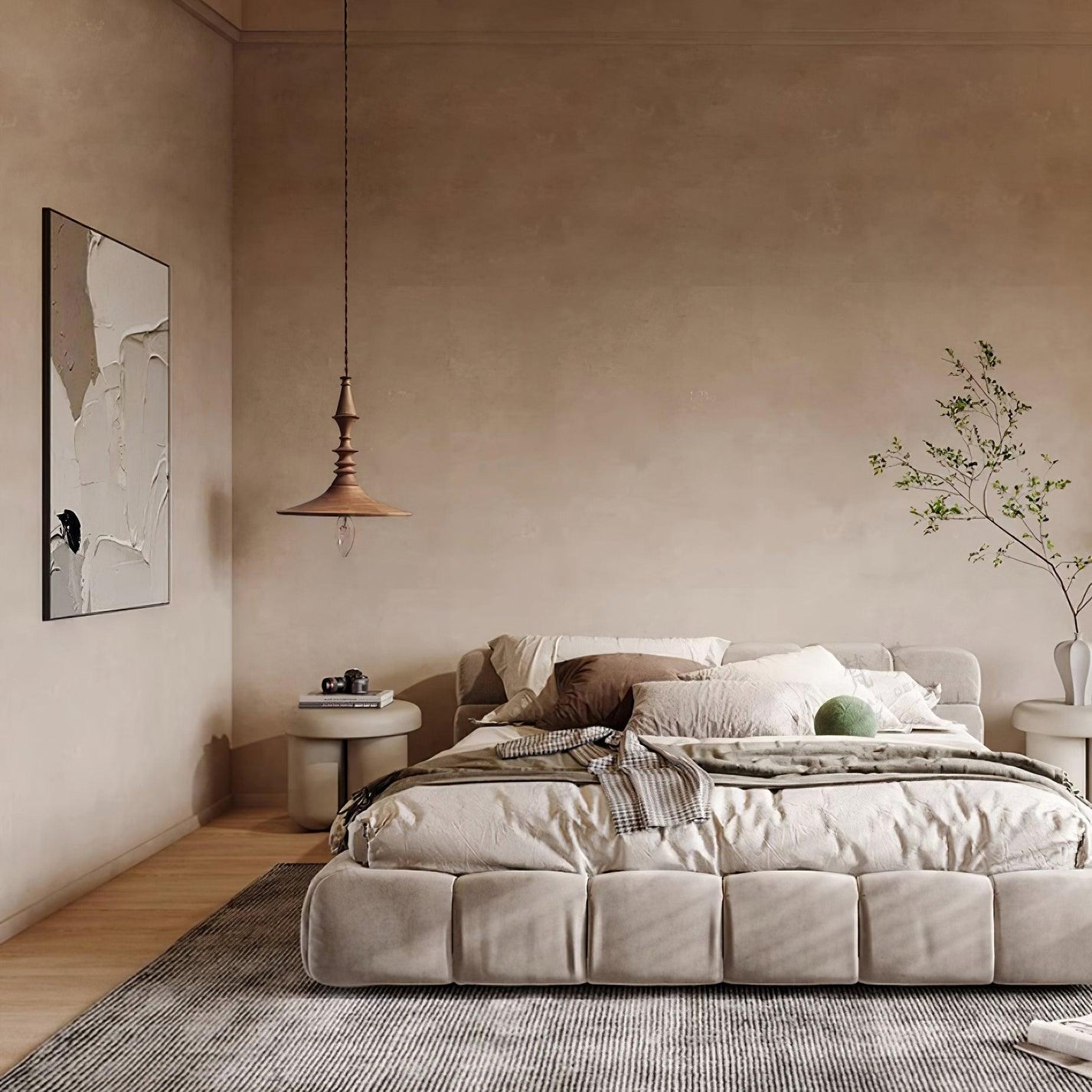 Tessira Wood Industrial Pendant Lamp-Neutral Decor