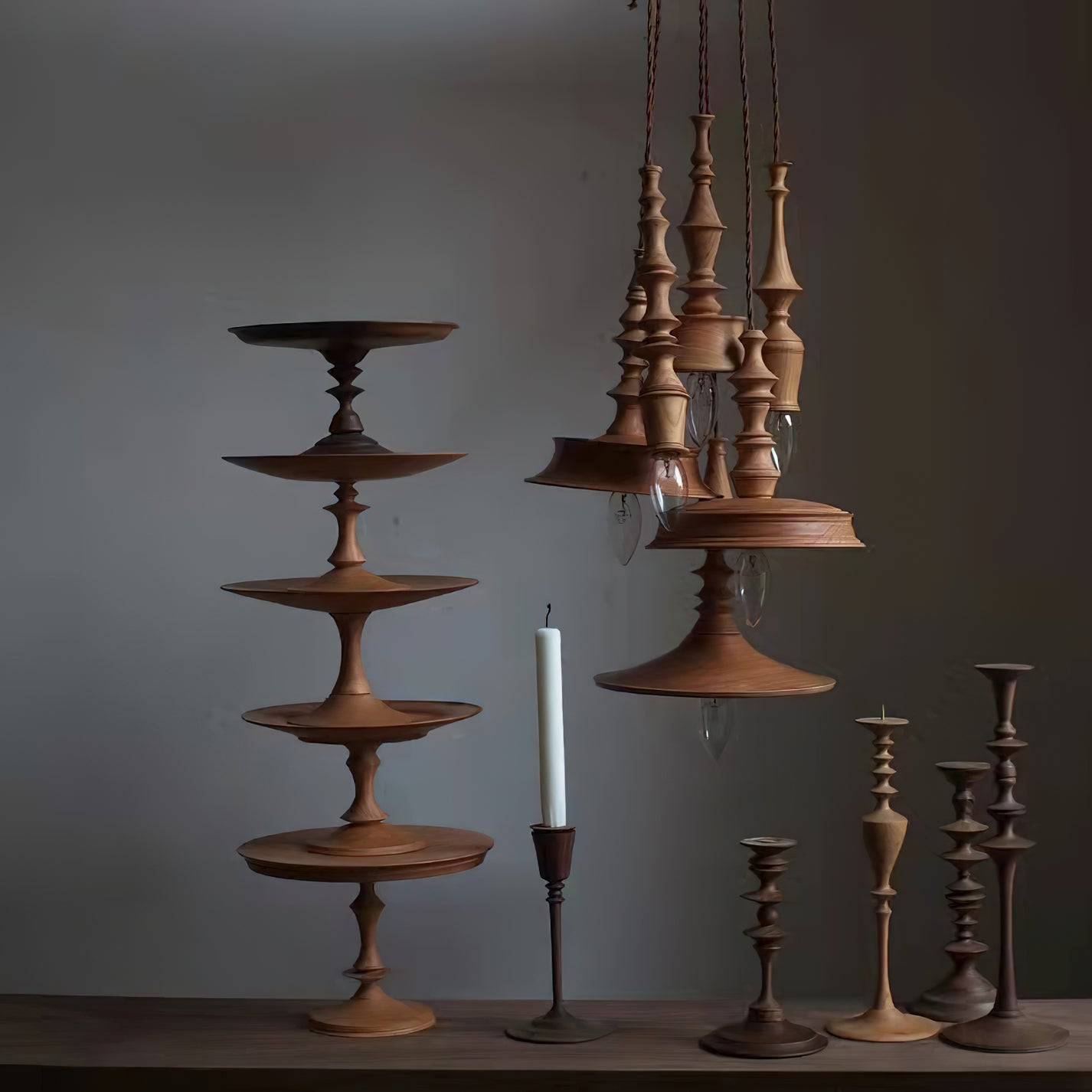 Tessira Wood Industrial Pendant Lamp-Neutral Decor