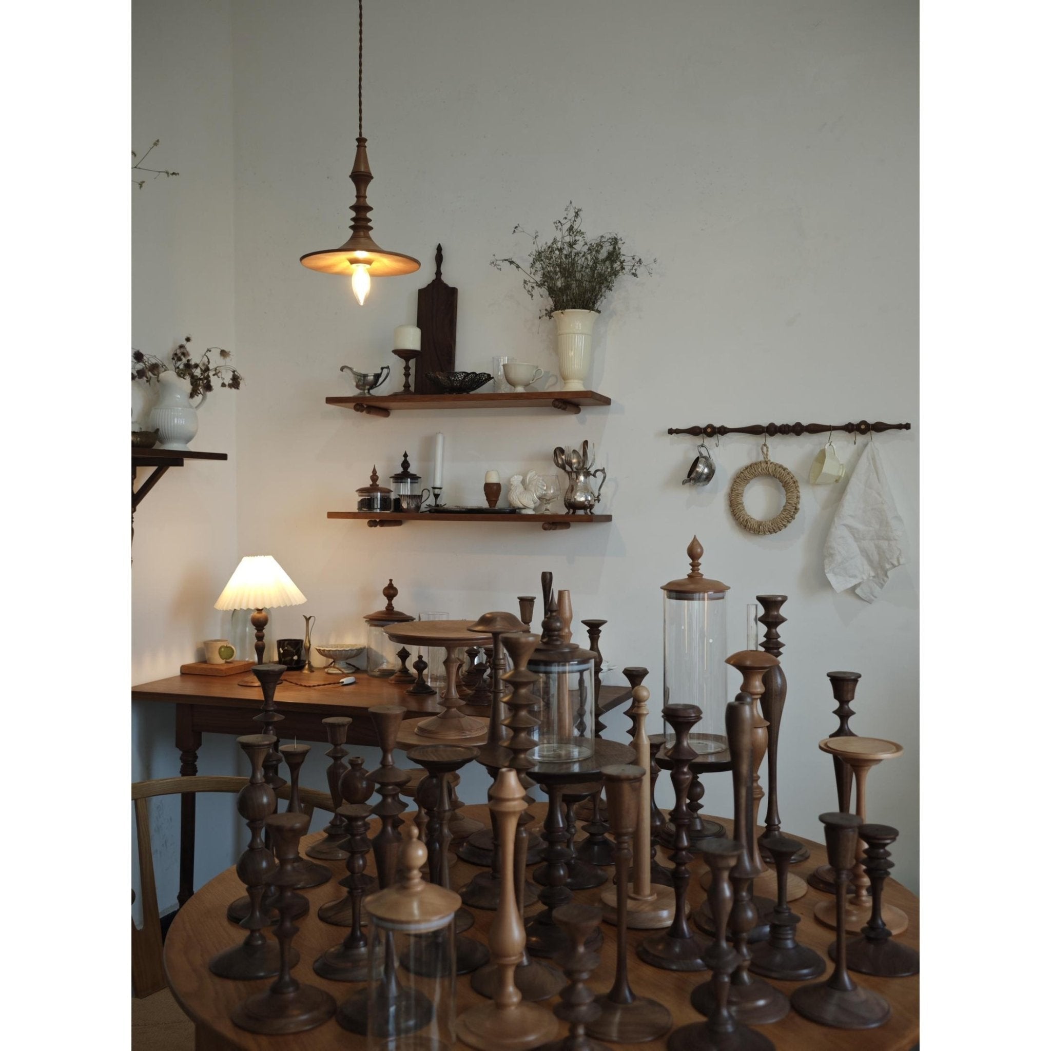 Tessira Wood Industrial Pendant Lamp-Neutral Decor