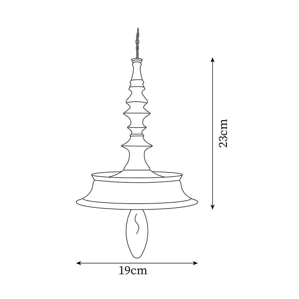 Pendant Lamp Wood Walnut Shade Modern Minimalist Cozy Warm