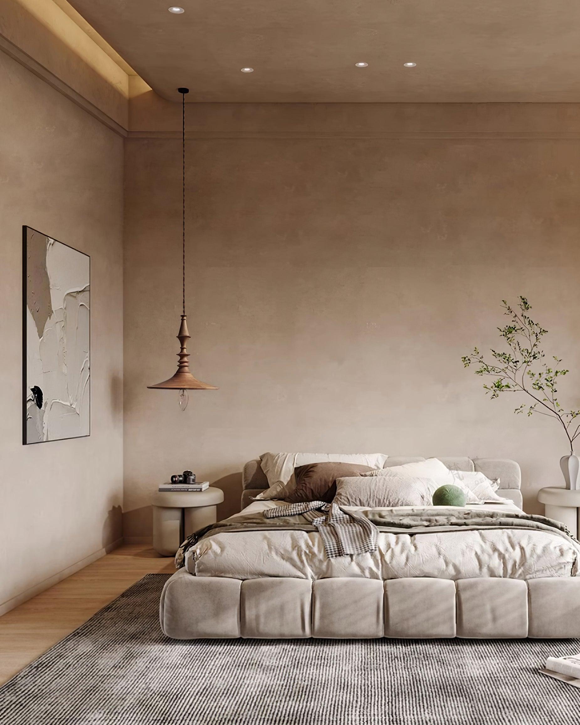 Tessira Wood Industrial Pendant Lamp-Neutral Decor