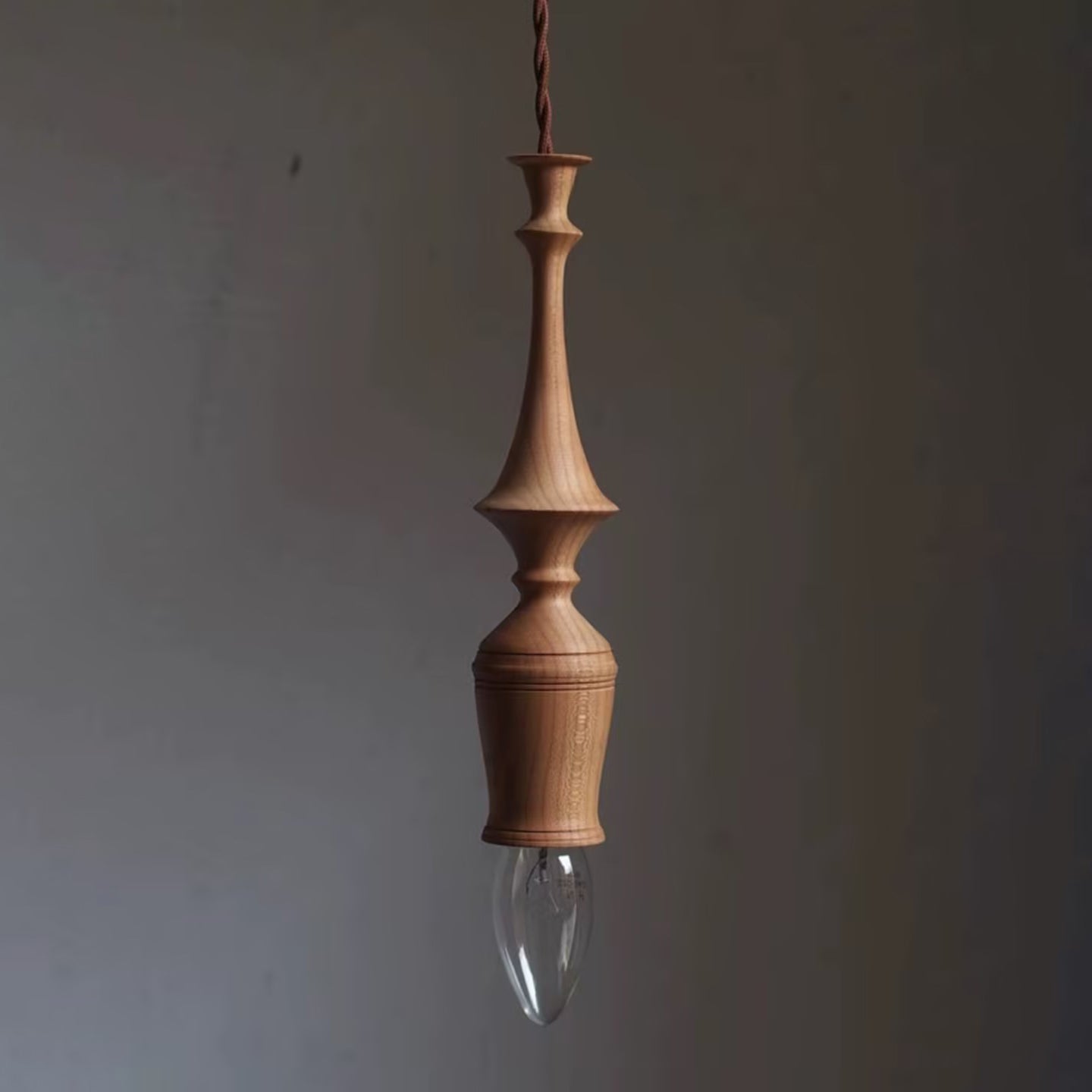 Tessira Wood Industrial Pendant Lamp-Neutral Decor