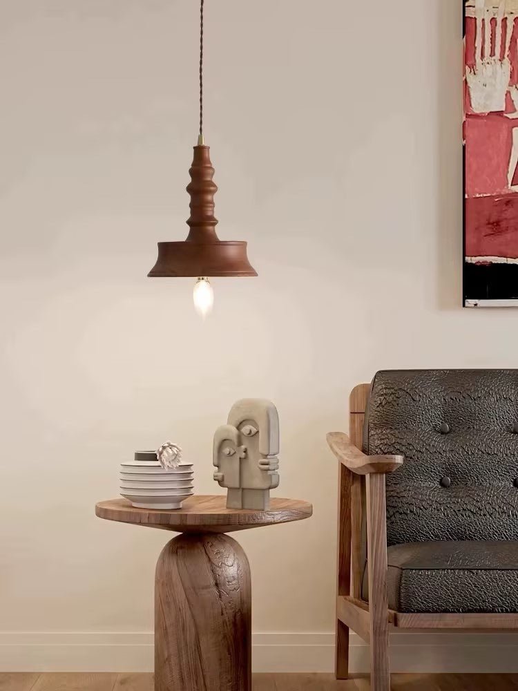 Tessira Wood Industrial Pendant Lamp-Neutral Decor