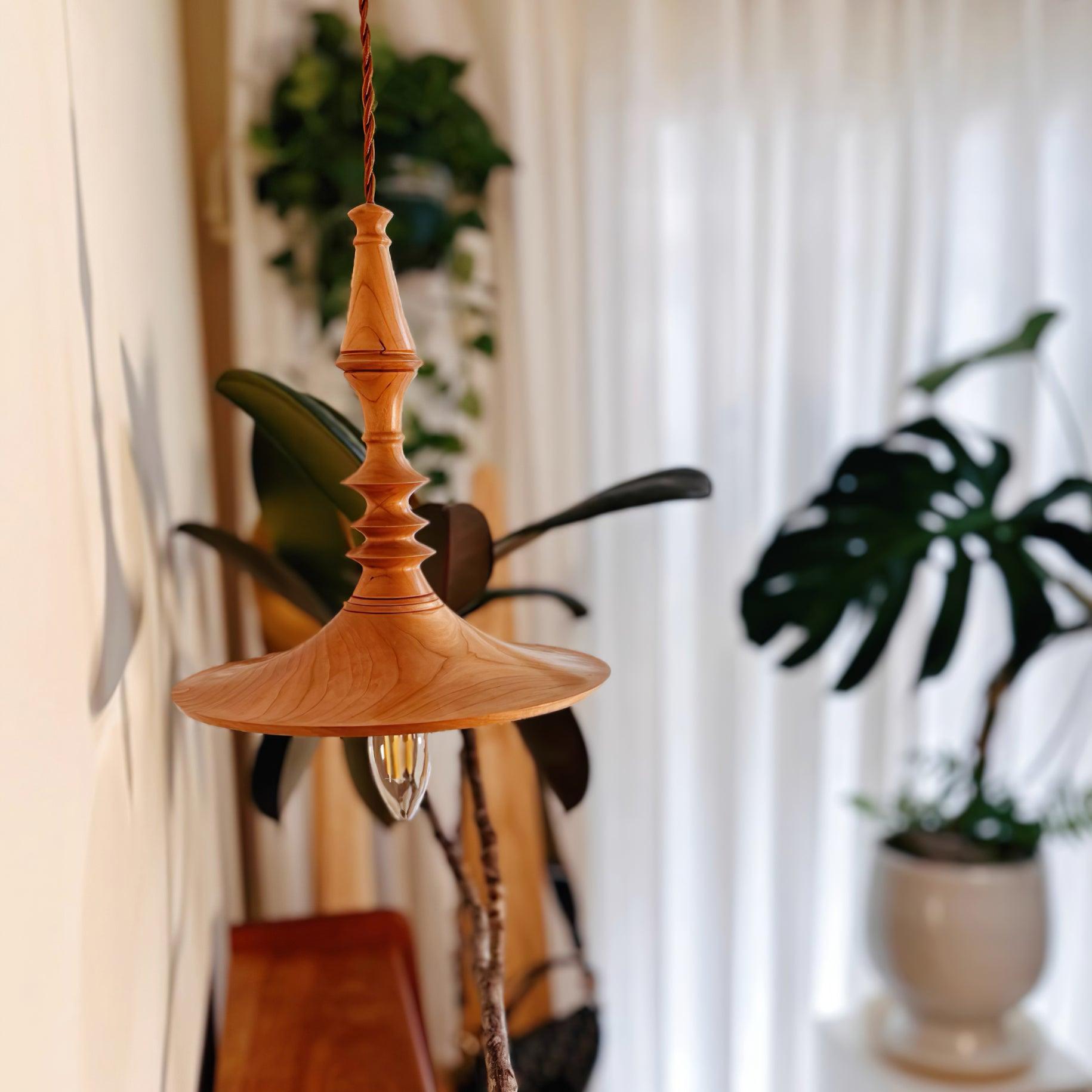 Tessira Wood Industrial Pendant Lamp-Neutral Decor