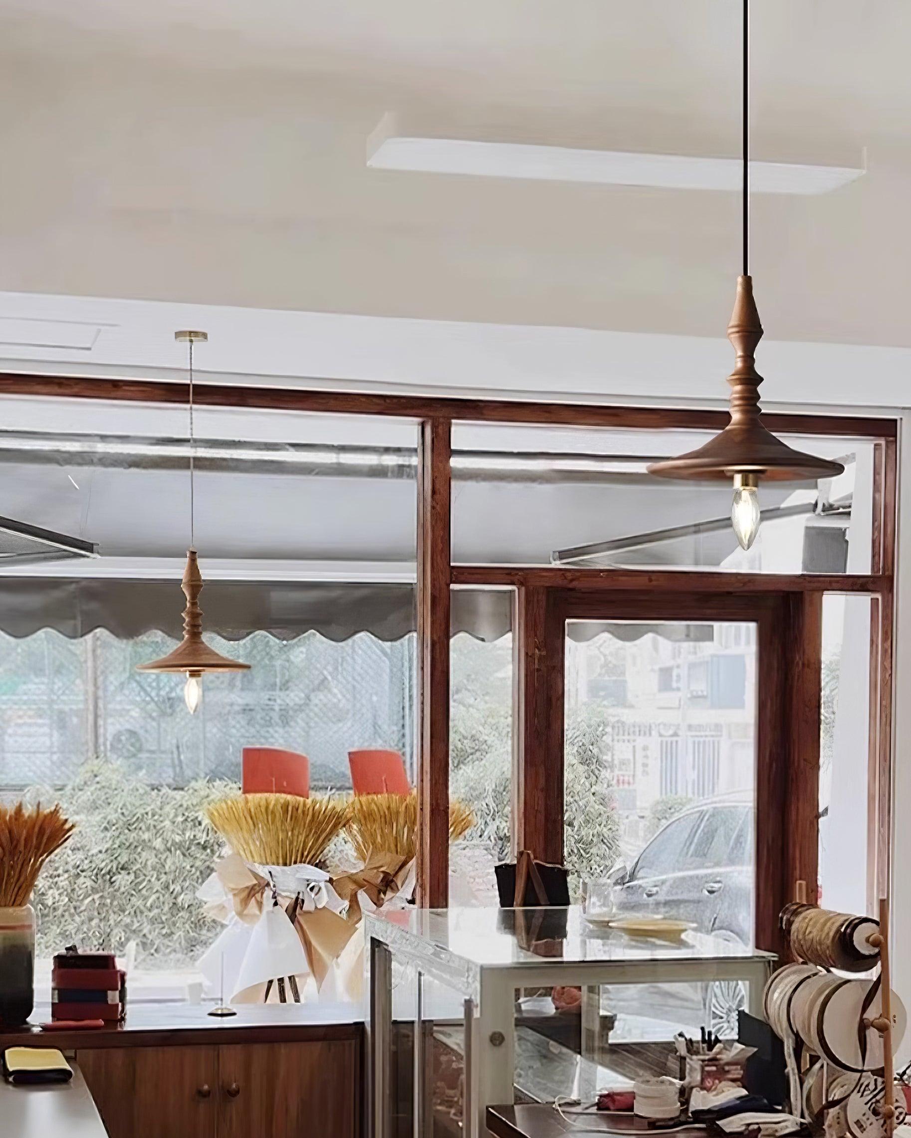 Tessira Wood Industrial Pendant Lamp-Neutral Decor