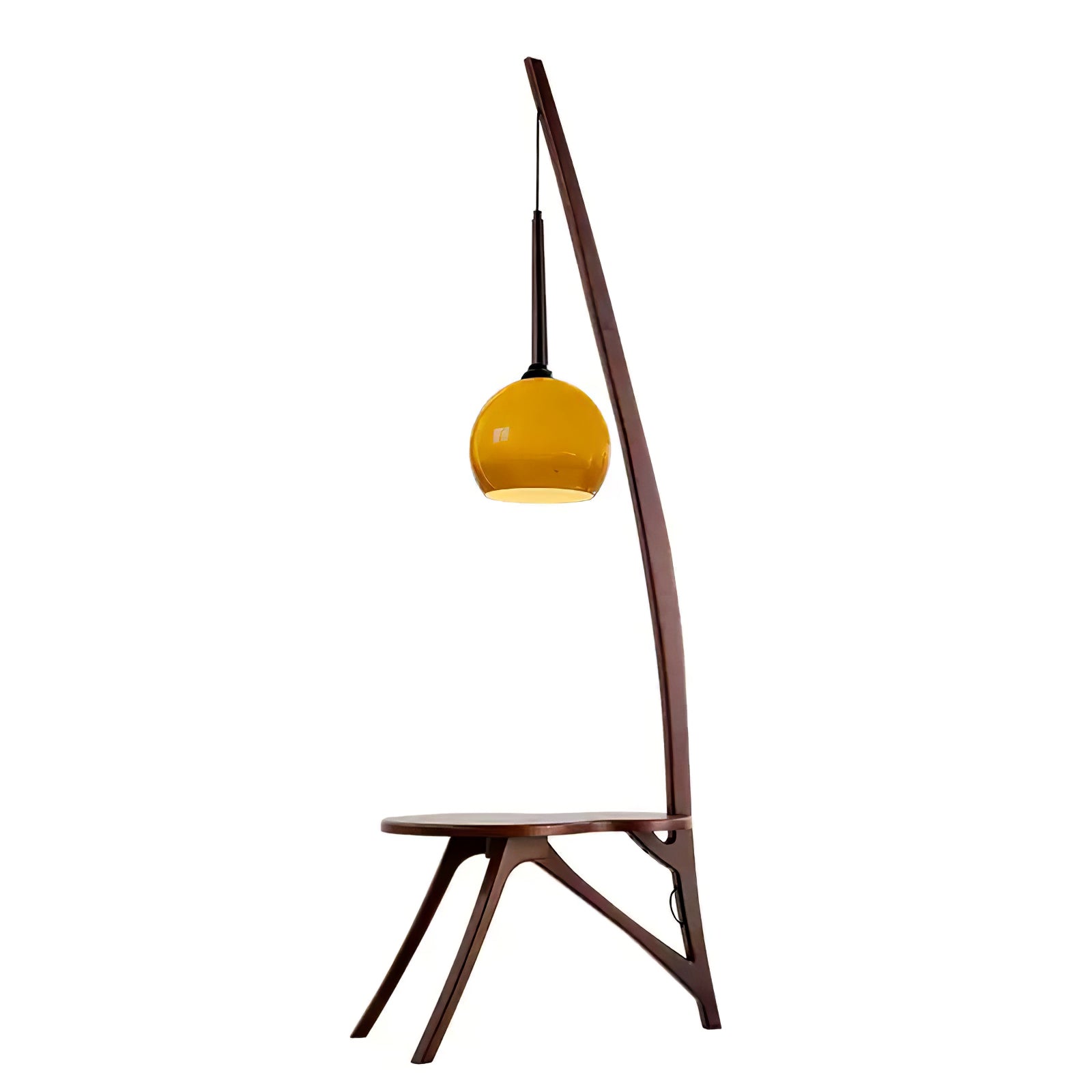 Natura Wood Hanging Floor Lamp-Neutral Decor