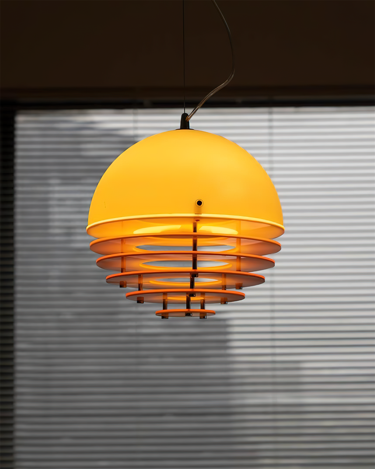 Pendant Lamp Modern Layered Shade Soft Glow Dining Room