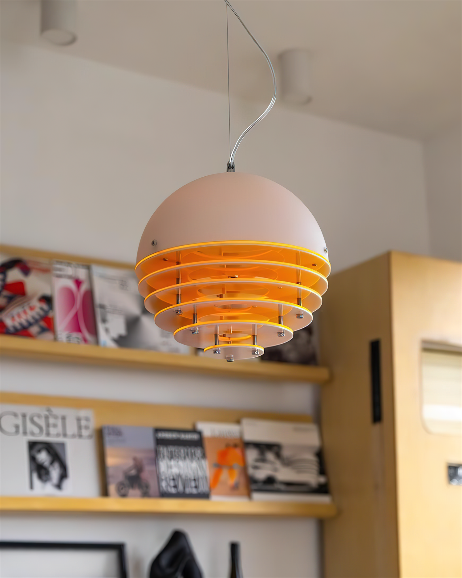 Pendant Lamp Modern Layered Shade Soft Glow Dining Room