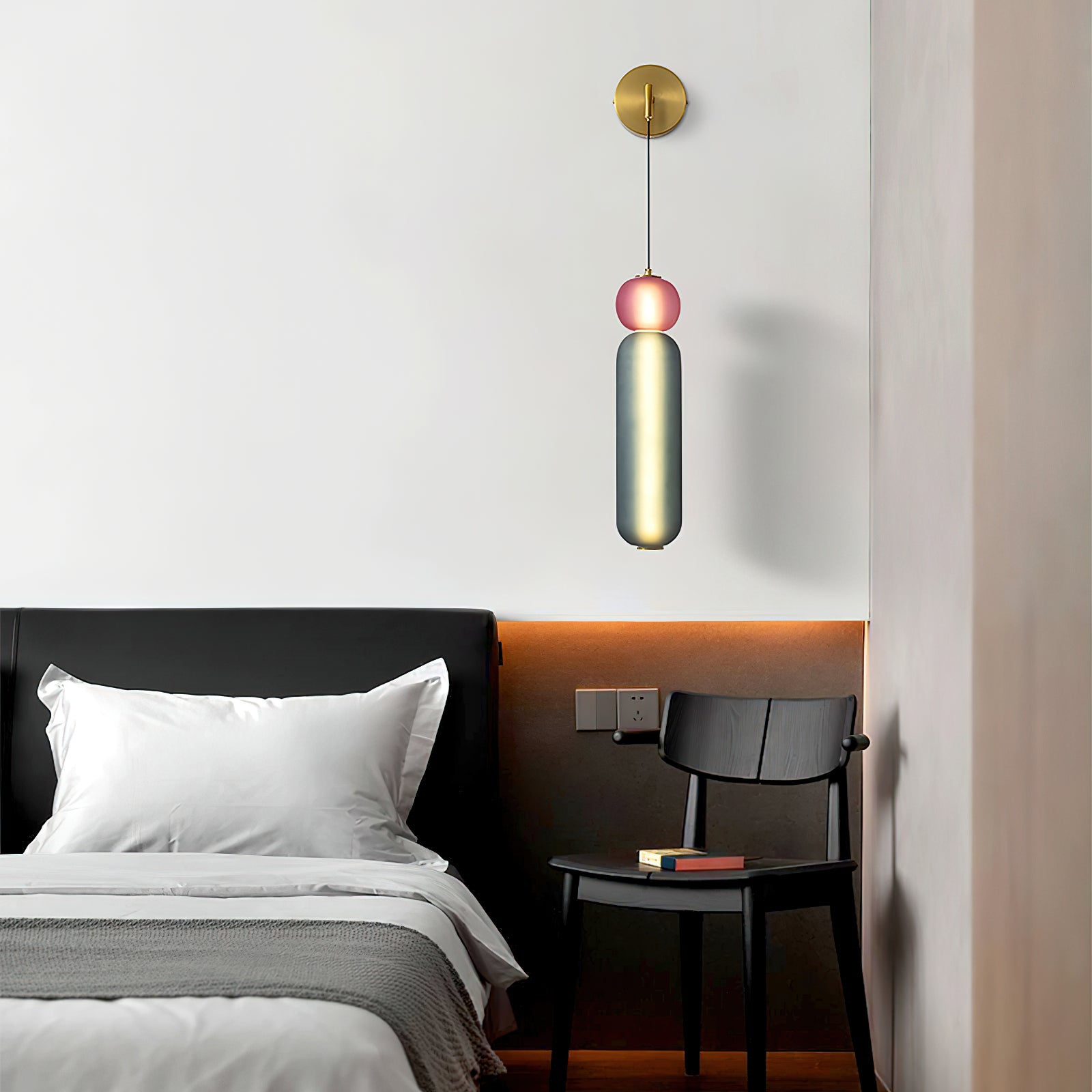 Eurtalia Modern Minimalist Glass Wall Lamp-Neutral Decor