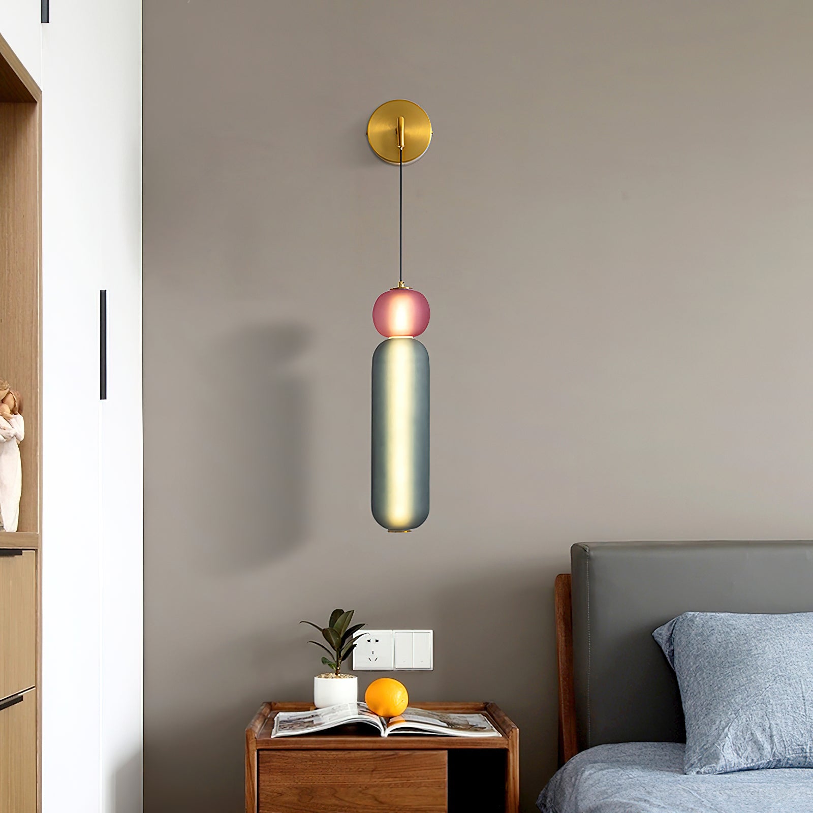 Eurtalia Modern Minimalist Glass Wall Lamp-Neutral Decor