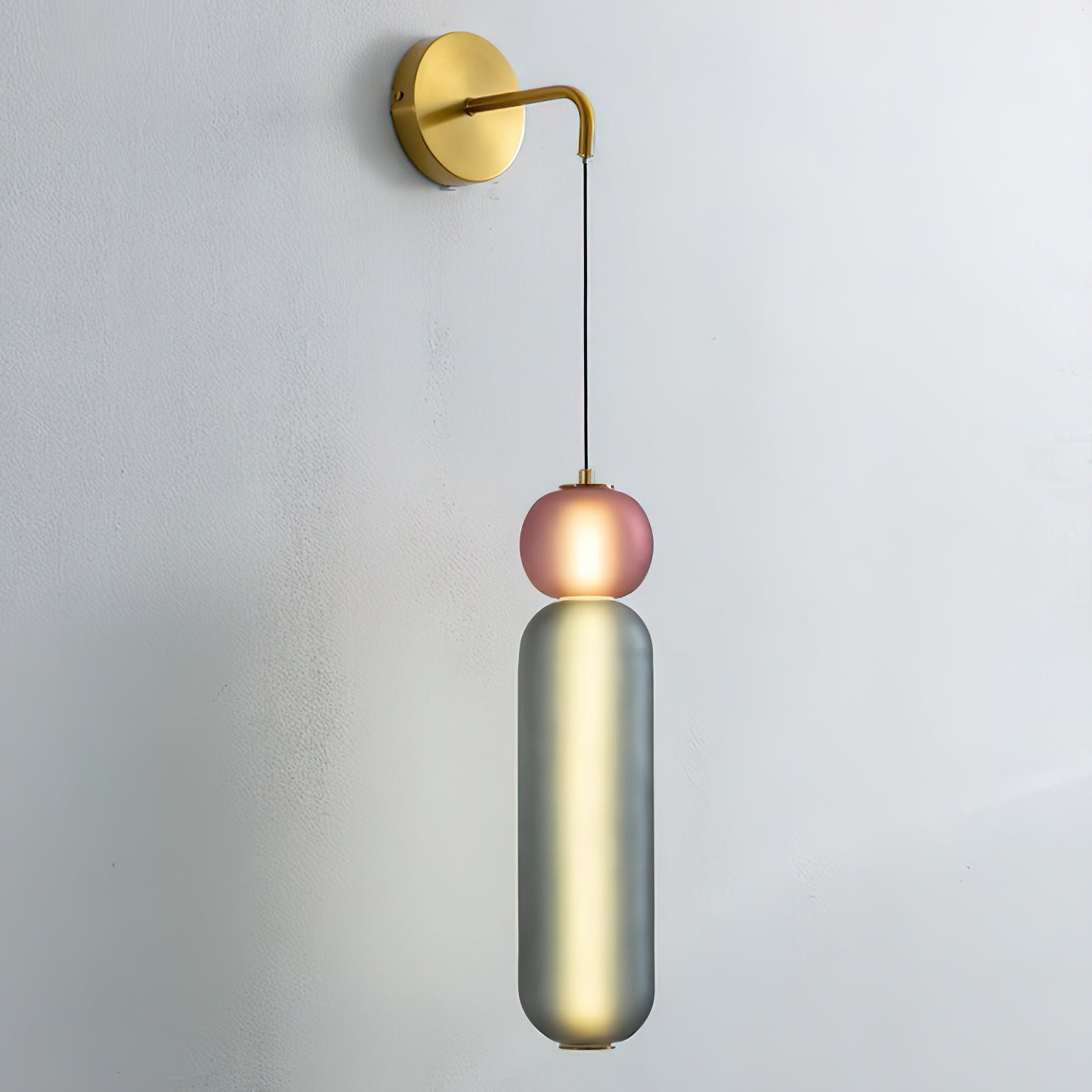 Eurtalia Modern Minimalist Glass Wall Lamp-Neutral Decor