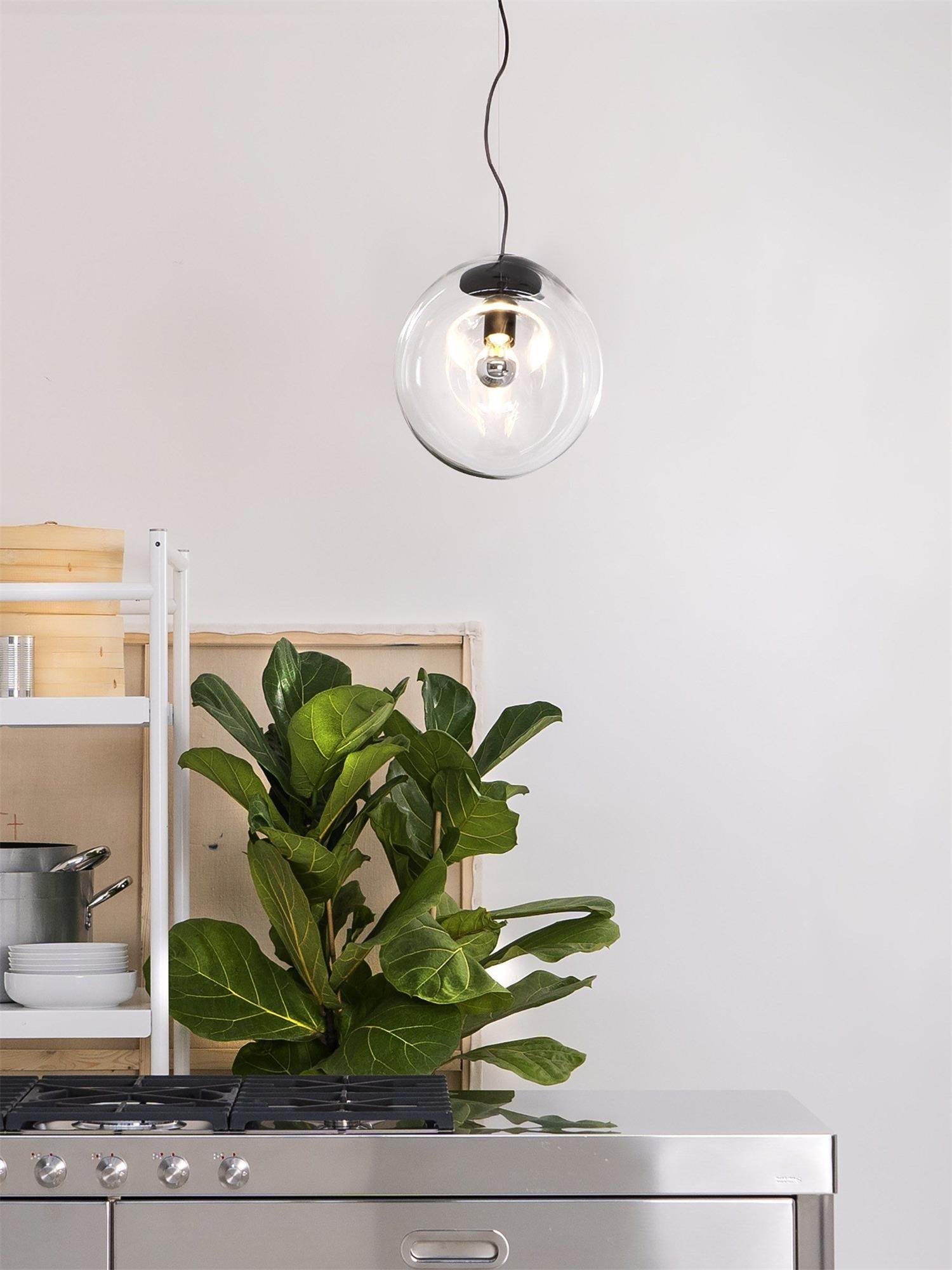 Rune Minimalist Glass Pendant Light-Neutral Decor