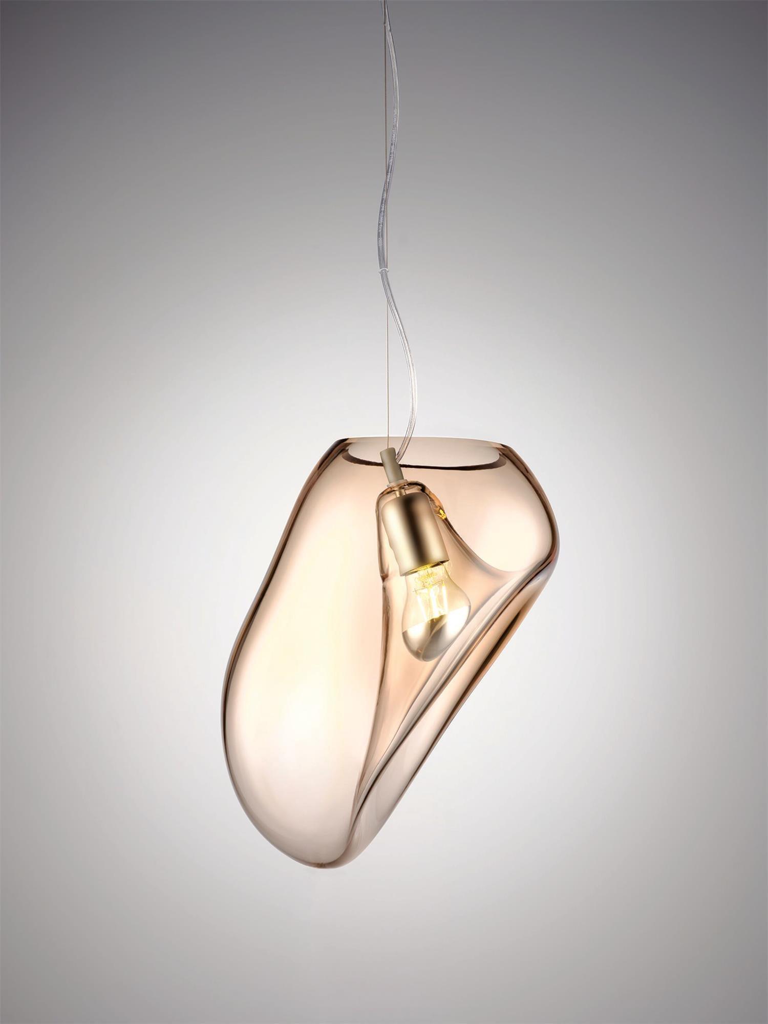 Rune Minimalist Glass Pendant Light-Neutral Decor