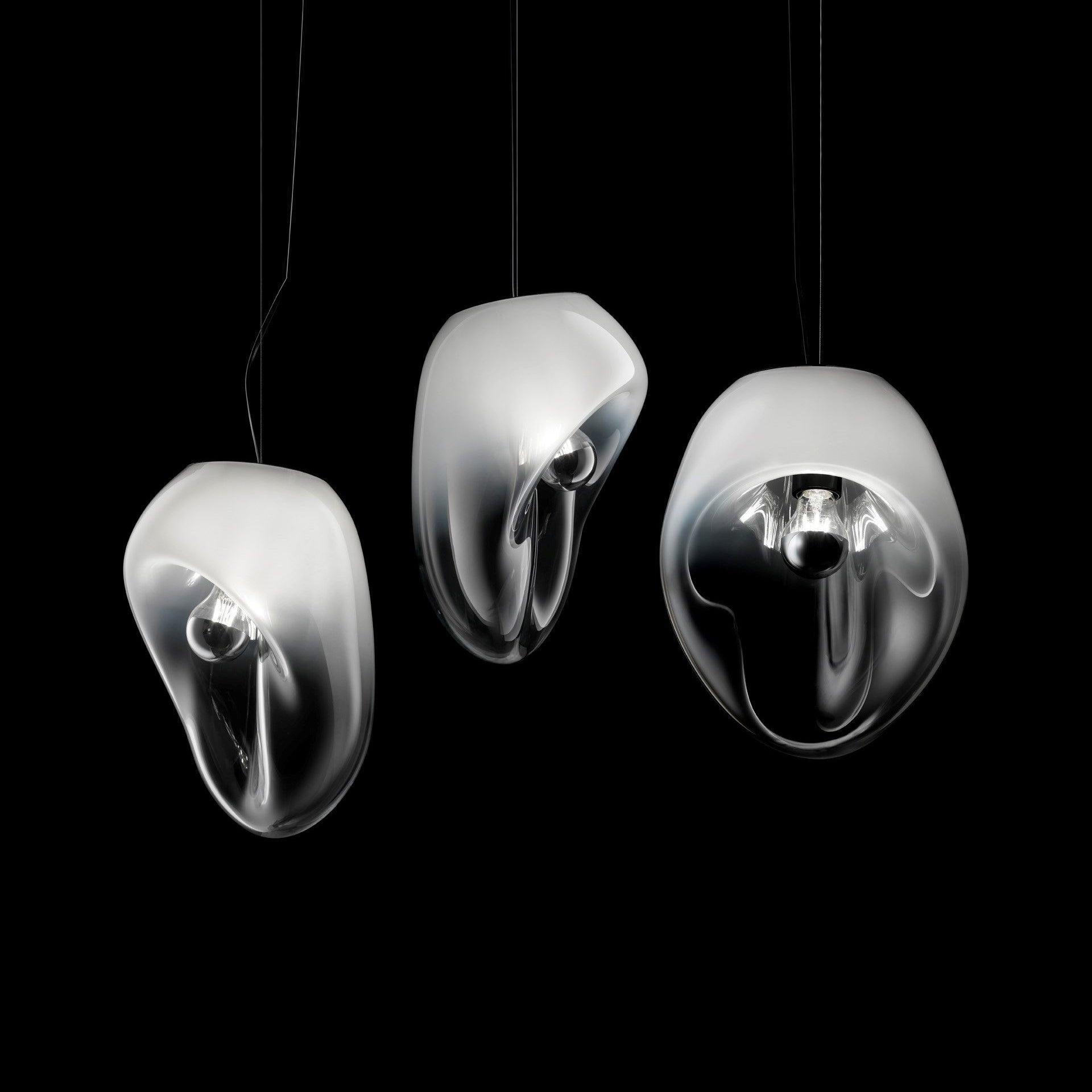 Rune Minimalist Glass Pendant Light-Neutral Decor