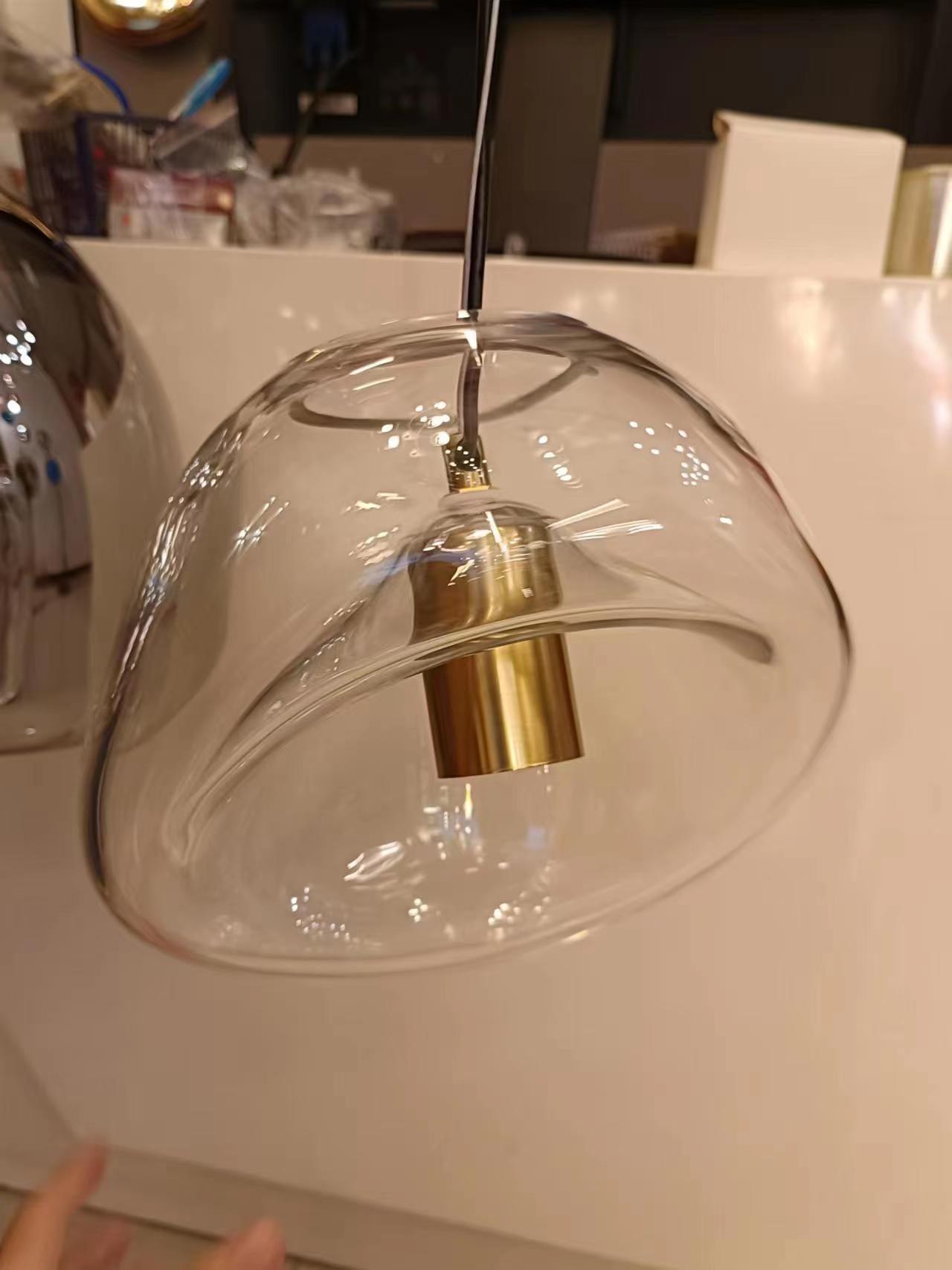 Rune Minimalist Glass Pendant Light-Neutral Decor