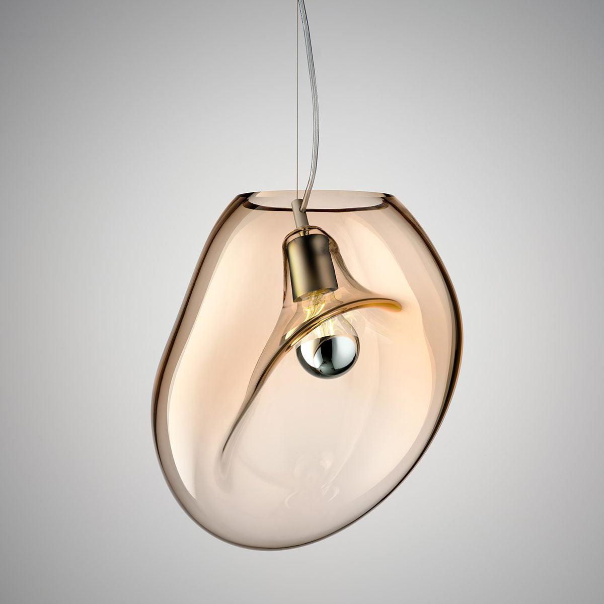 Rune Minimalist Glass Pendant Light-Neutral Decor