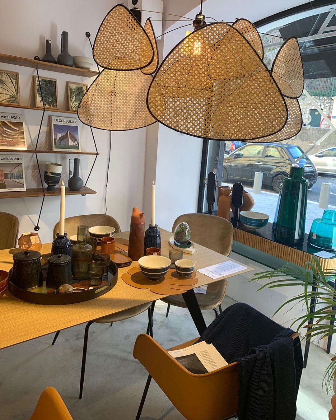 Lustra Pendant Light Rattan Swag Industrial-Neutral Decor