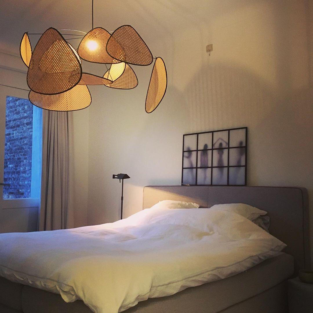 Lustra Pendant Light Rattan Swag Industrial-Neutral Decor