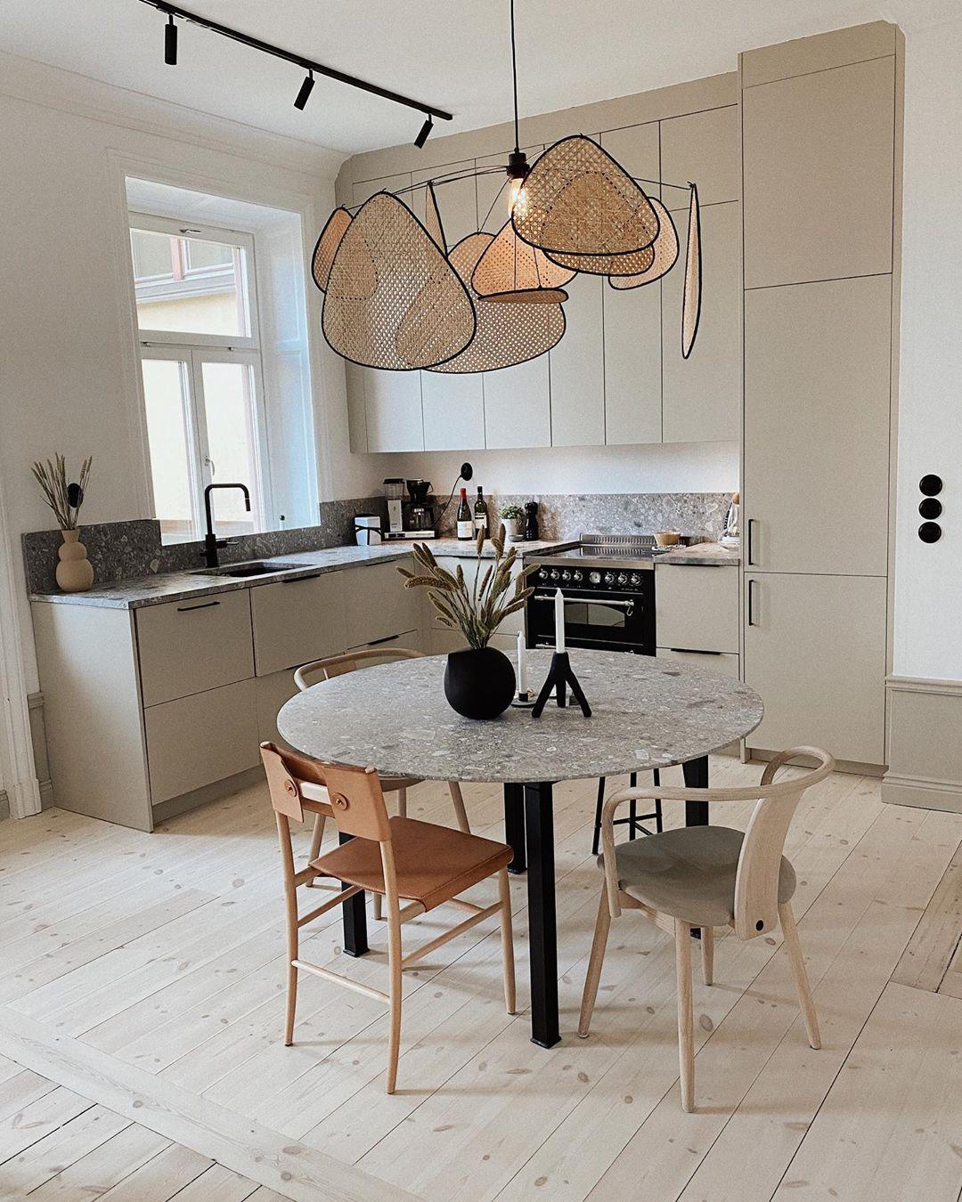 Lustra Pendant Light Rattan Swag Industrial-Neutral Decor
