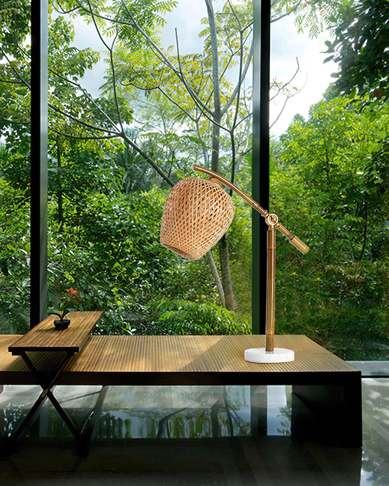 Zanell Bamboo Zen Table Lamp-Neutral Decor