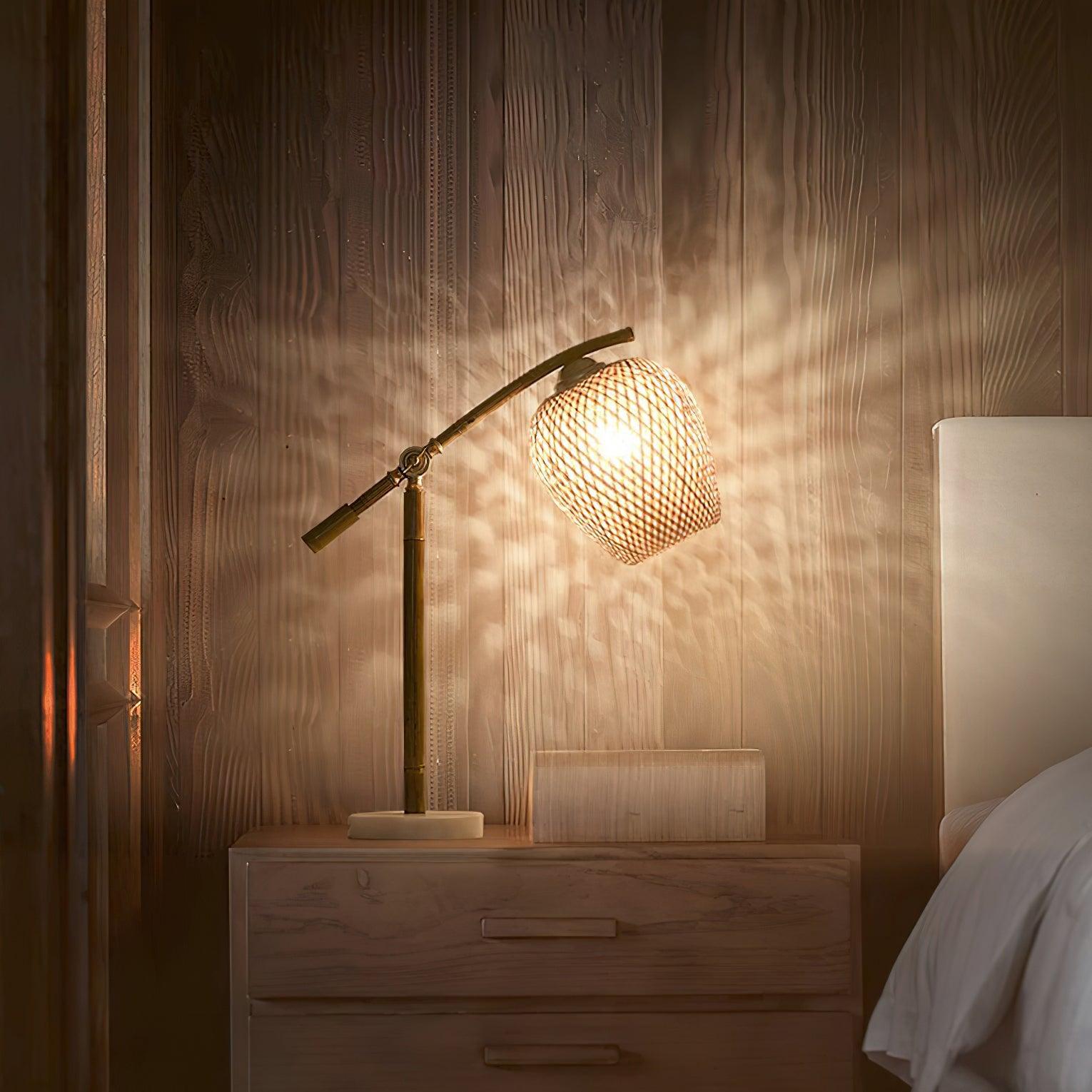 Zanell Bamboo Zen Table Lamp-Neutral Decor