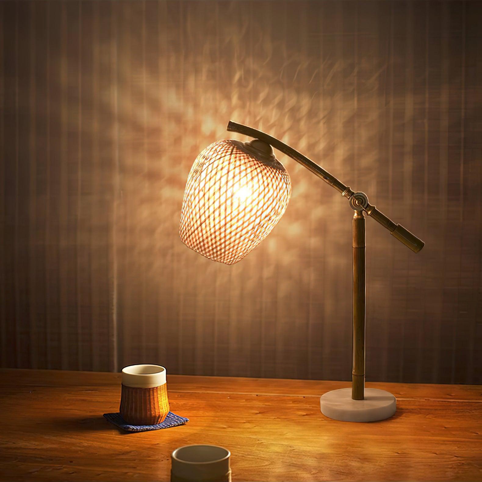 Zanell Bamboo Zen Table Lamp-Neutral Decor