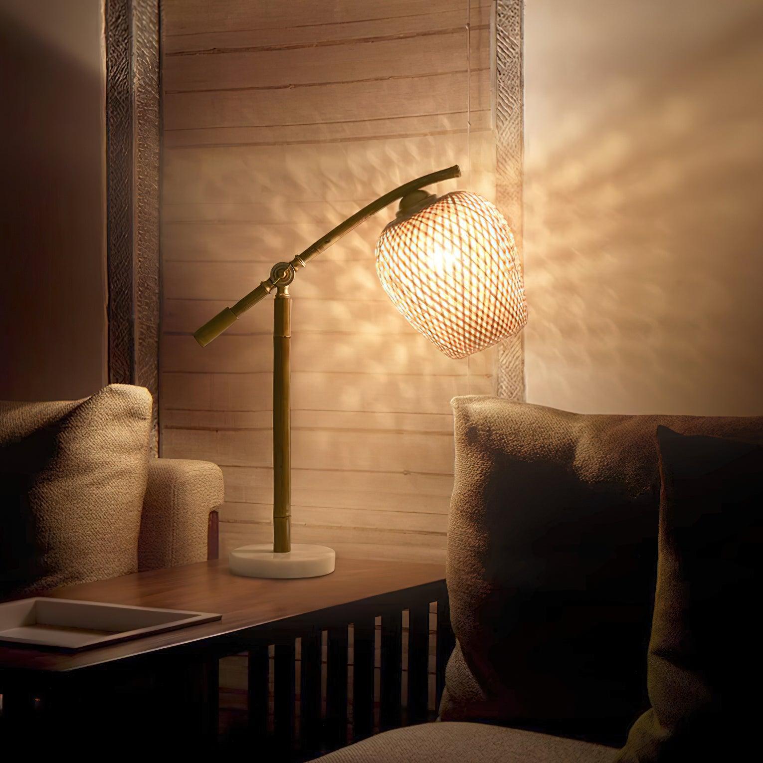 Zanell Bamboo Zen Table Lamp-Neutral Decor