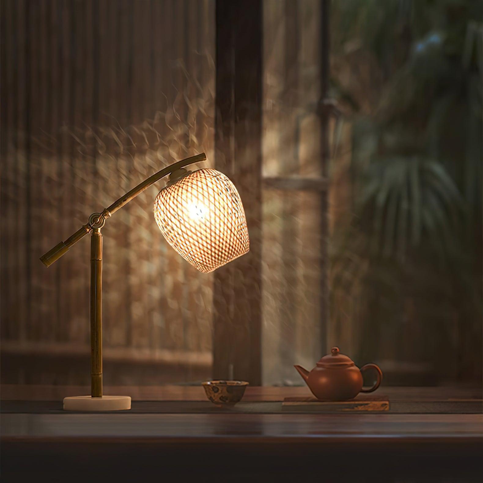 Zanell Bamboo Zen Table Lamp-Neutral Decor