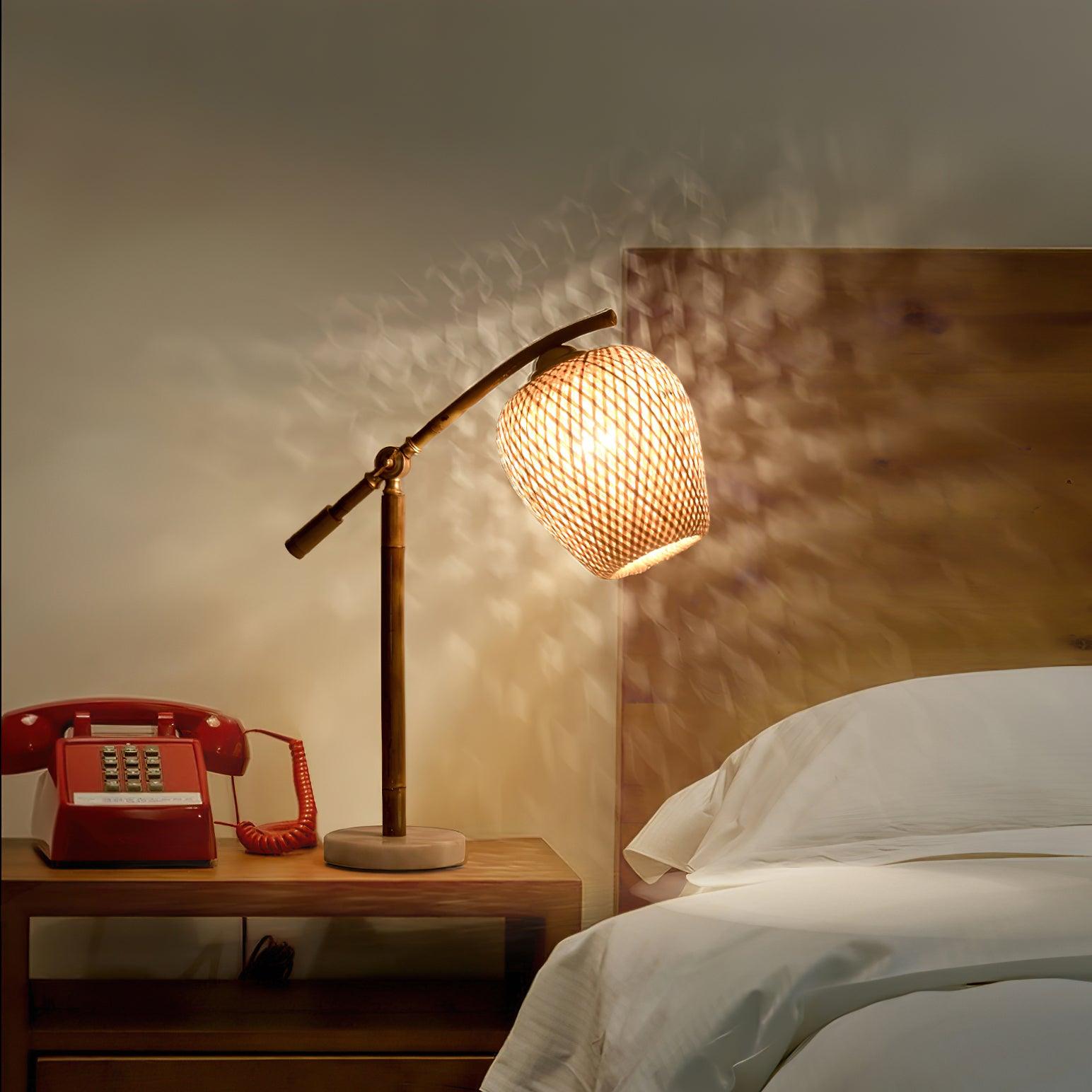 Zanell Bamboo Zen Table Lamp-Neutral Decor