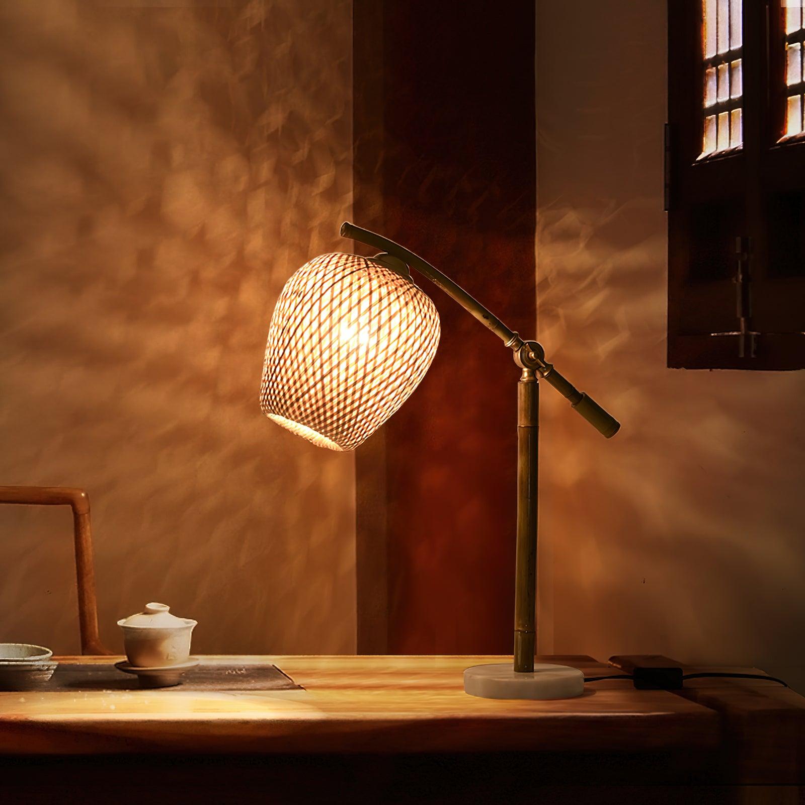 Zanell Bamboo Zen Table Lamp-Neutral Decor