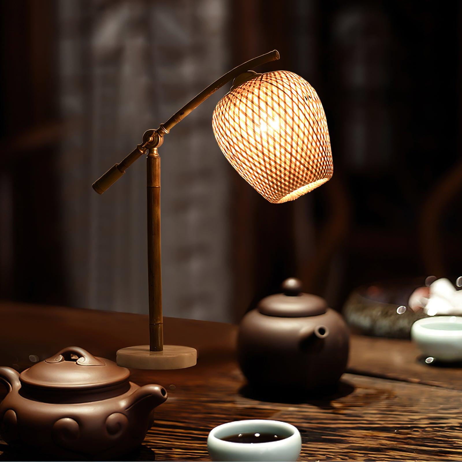 Zanell Bamboo Zen Table Lamp-Neutral Decor