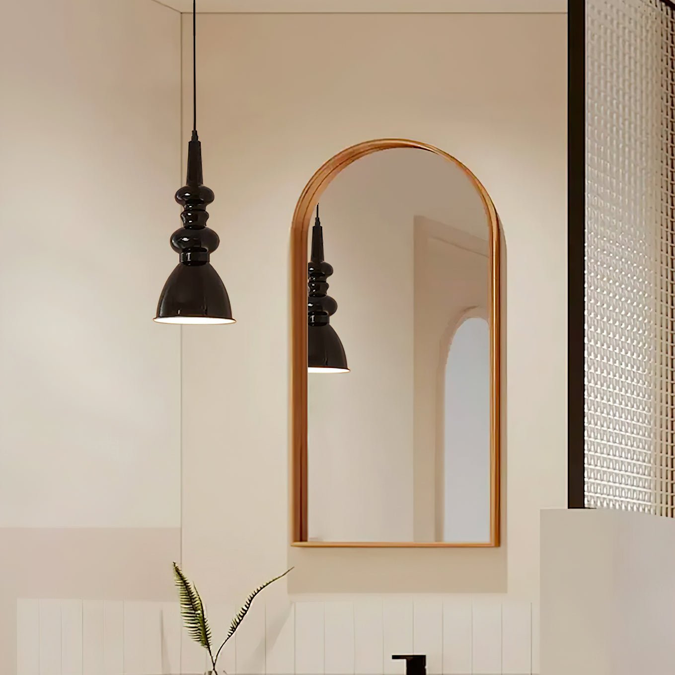 Hven Nordic Art Noir Pendant Light-Neutral Decor