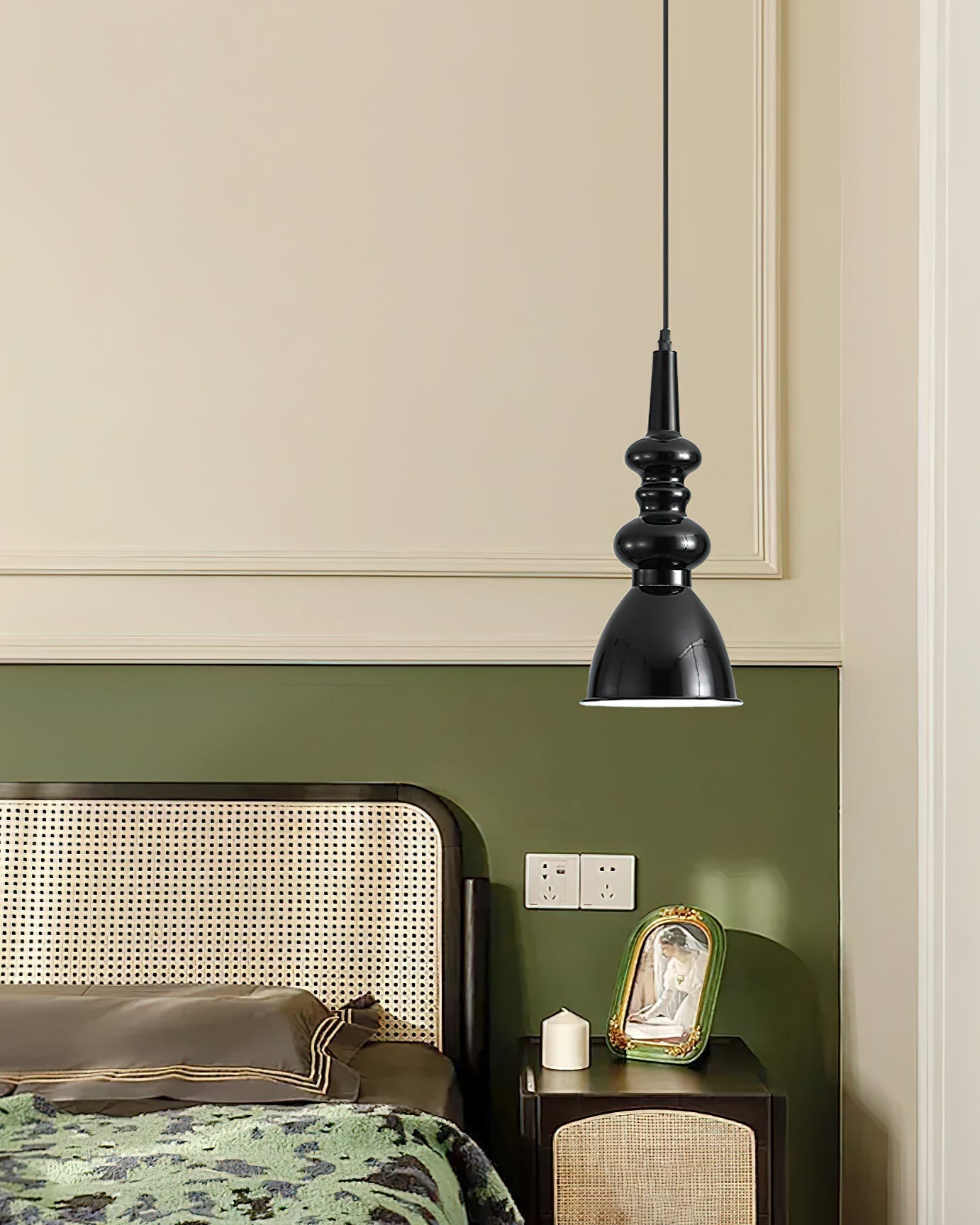 Hven Nordic Art Noir Pendant Light-Neutral Decor